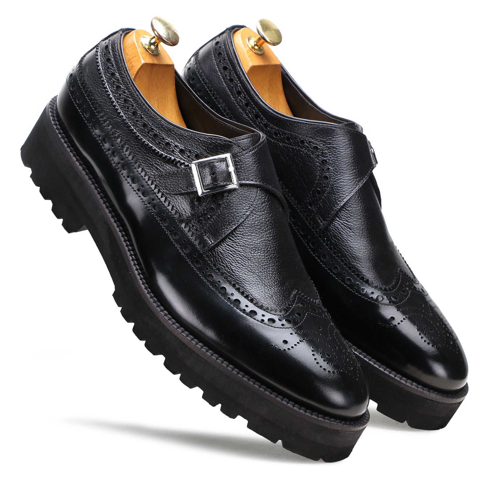 Stature Single Monks in Black with Thick Sole