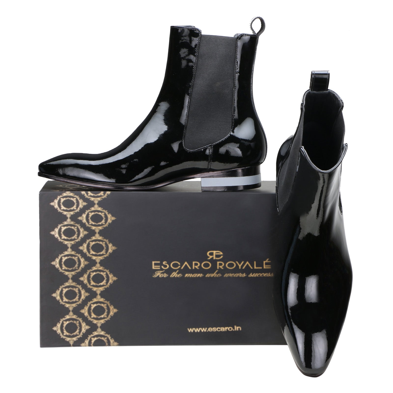 Escaro Royale Barrington Leather shoes in Black for Men