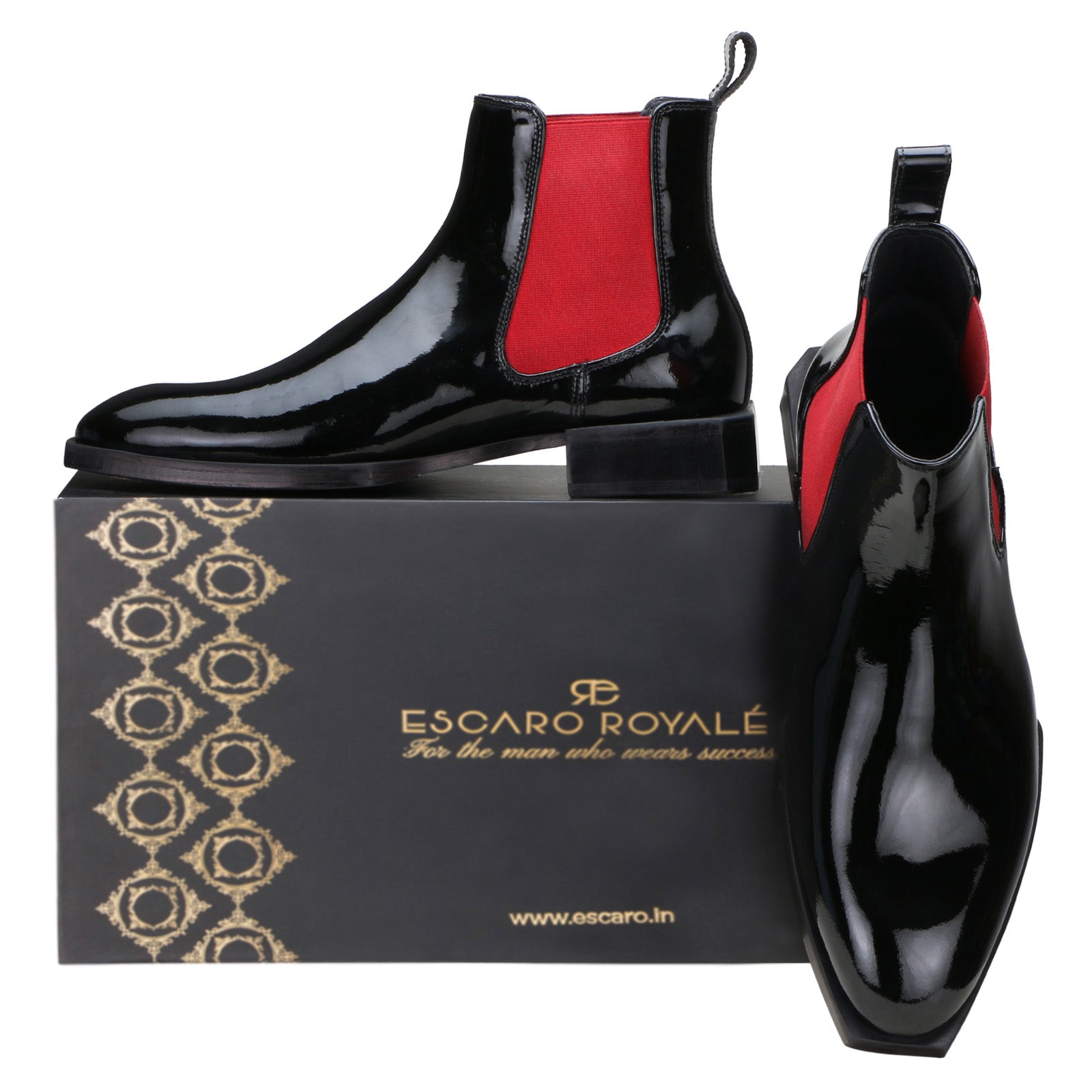 Escaro Royale Thorne Leather shoes in Black for Men