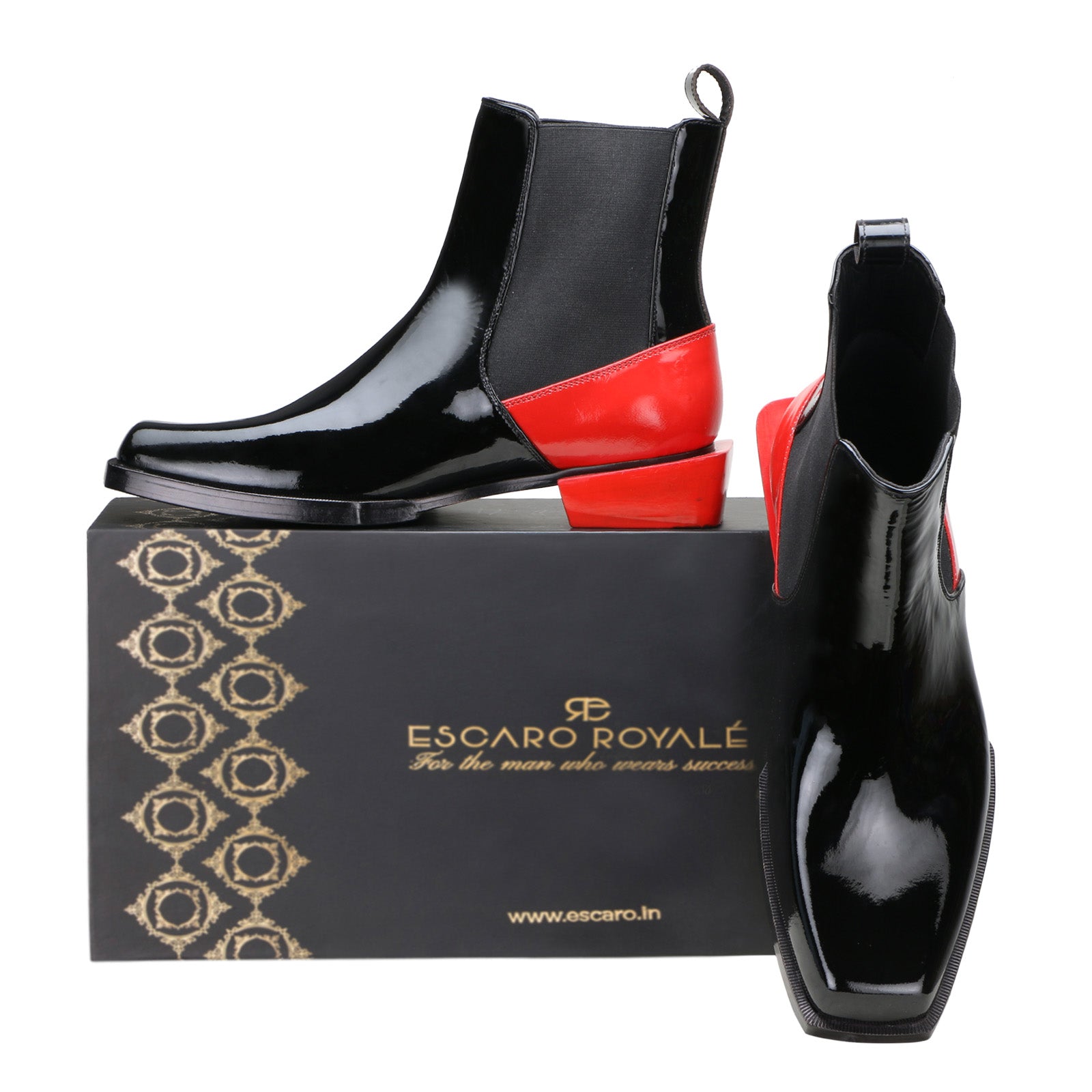 Escaro Royale Blackridge Leather shoes in Black for Men