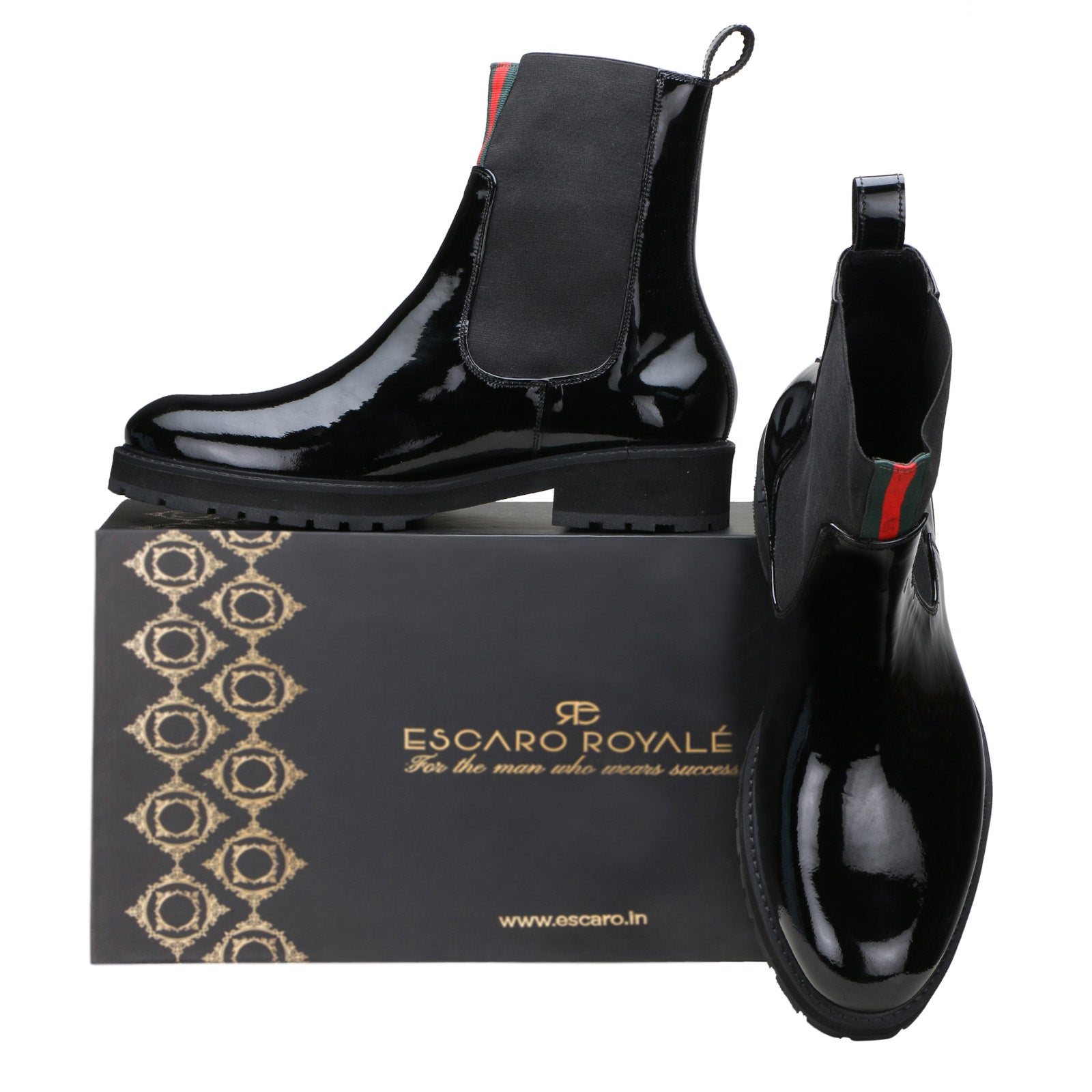 Escaro Royale Ellison Leather shoes in Black for Men