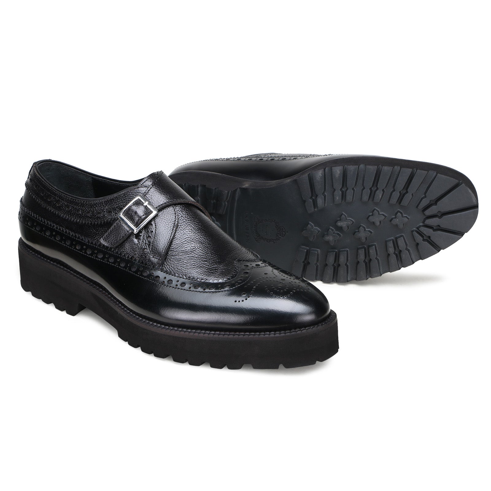 Stature Single Monks in Black with Thick Sole