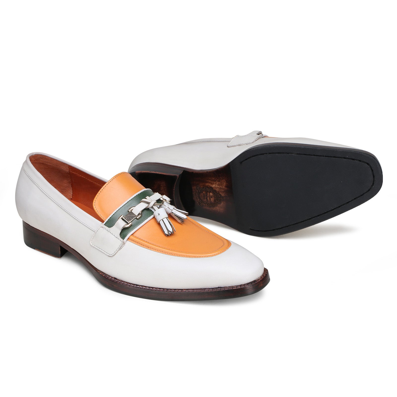 Brooks Tassel Loafers in Beige