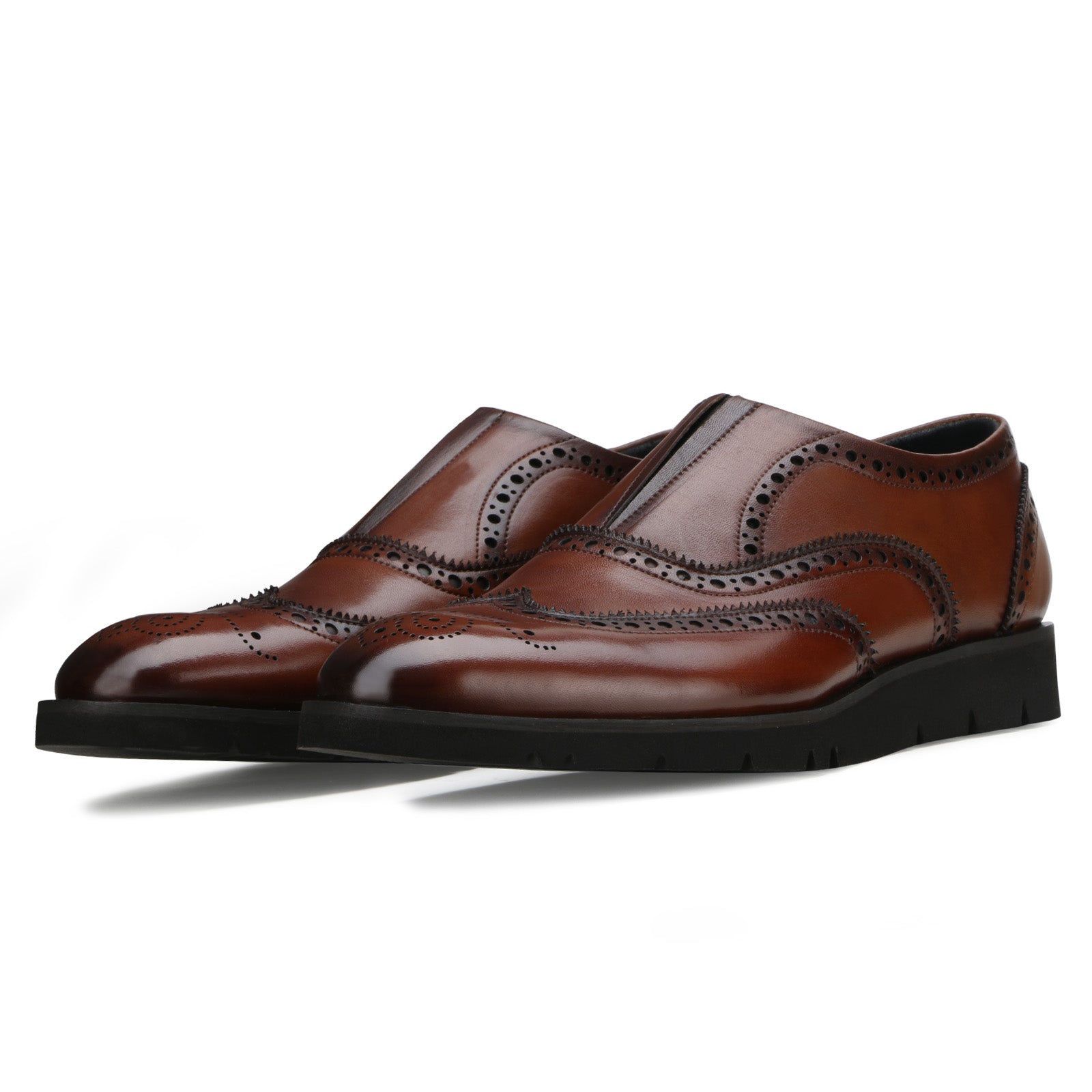 Kyle AirFlexLite wingtip Loafers in Brown