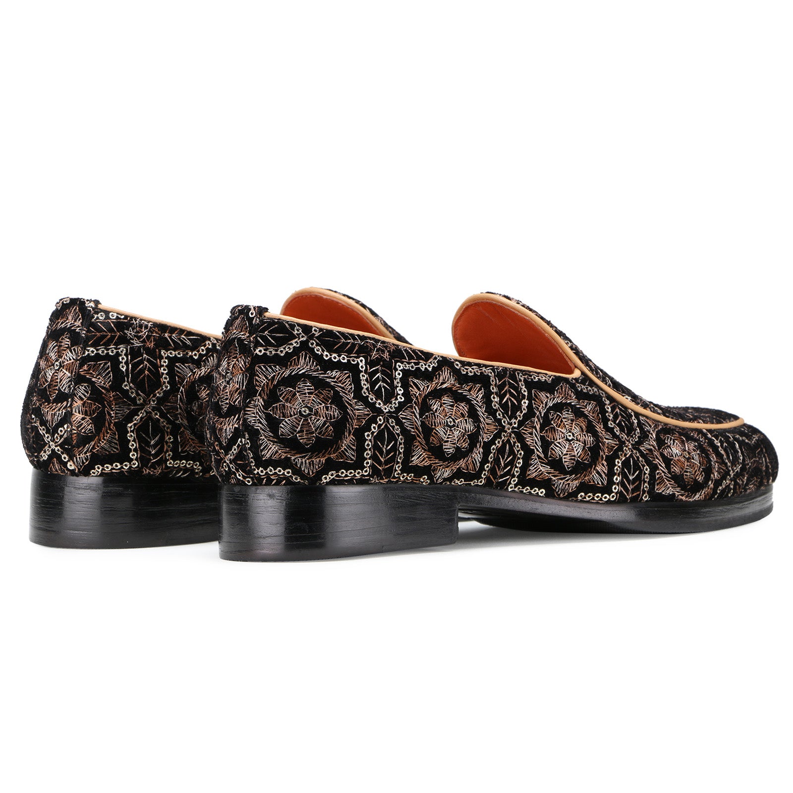 Wedlock Black-Beige Designer Loafers