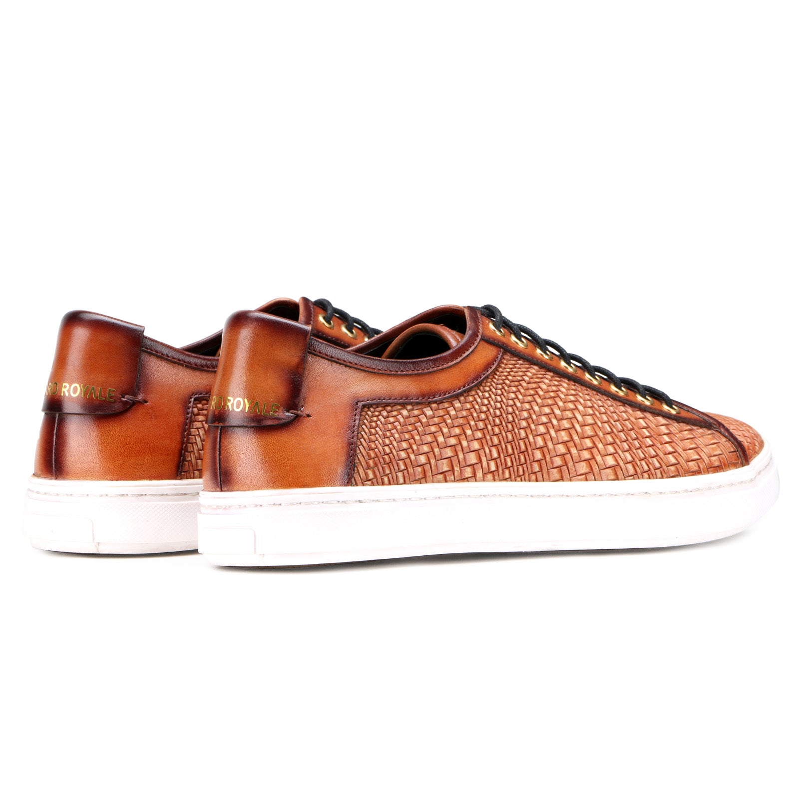 Foilio Weave Sneakers in Tan