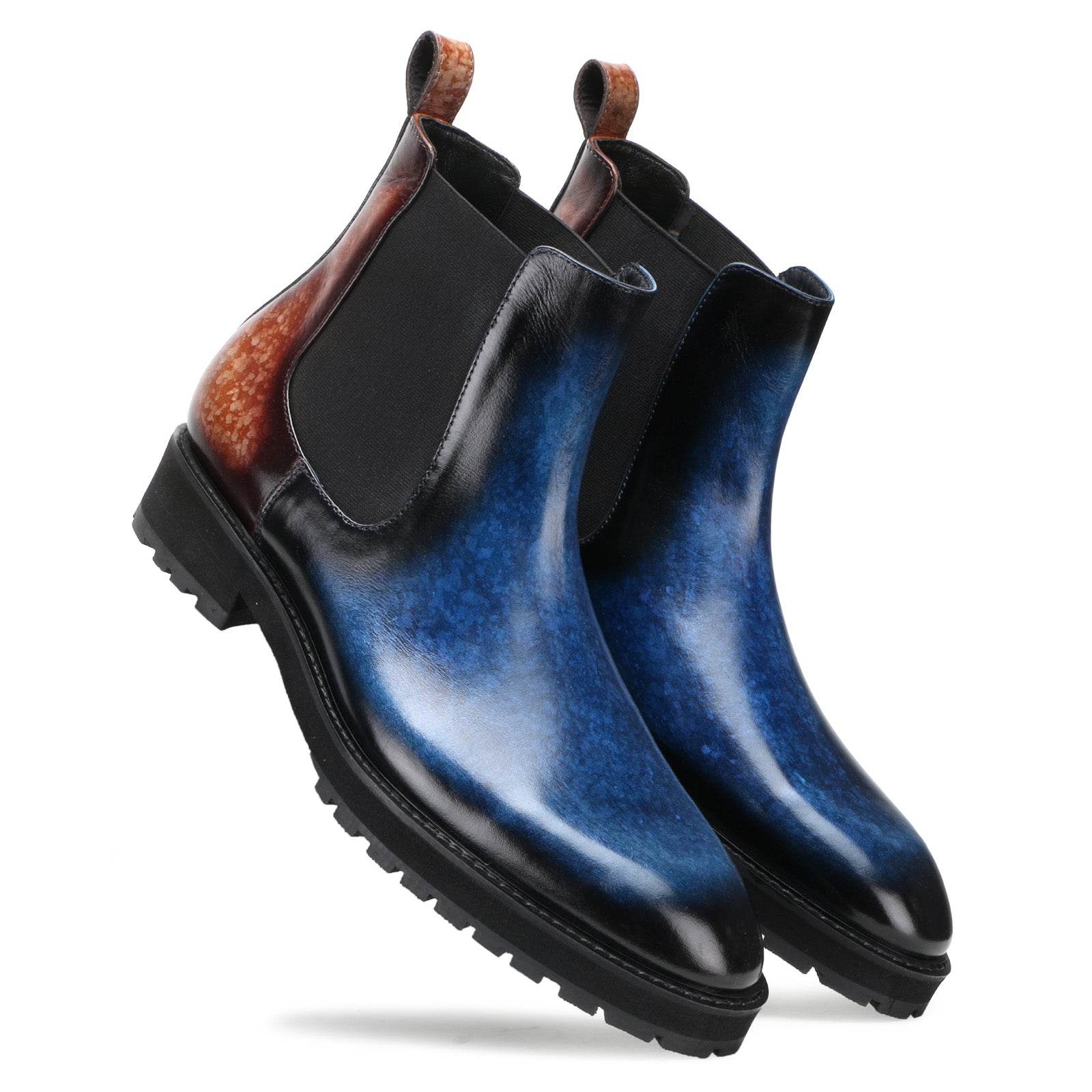 Marrone Chelsea Boots In Blue