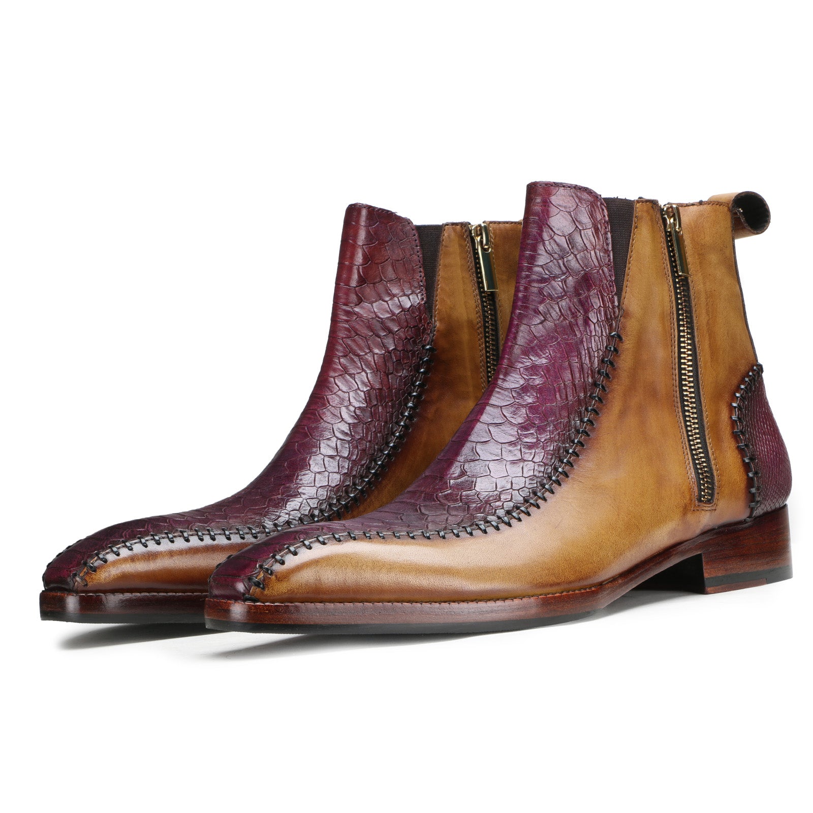 Nomad Zipper Boots in Multicolor
