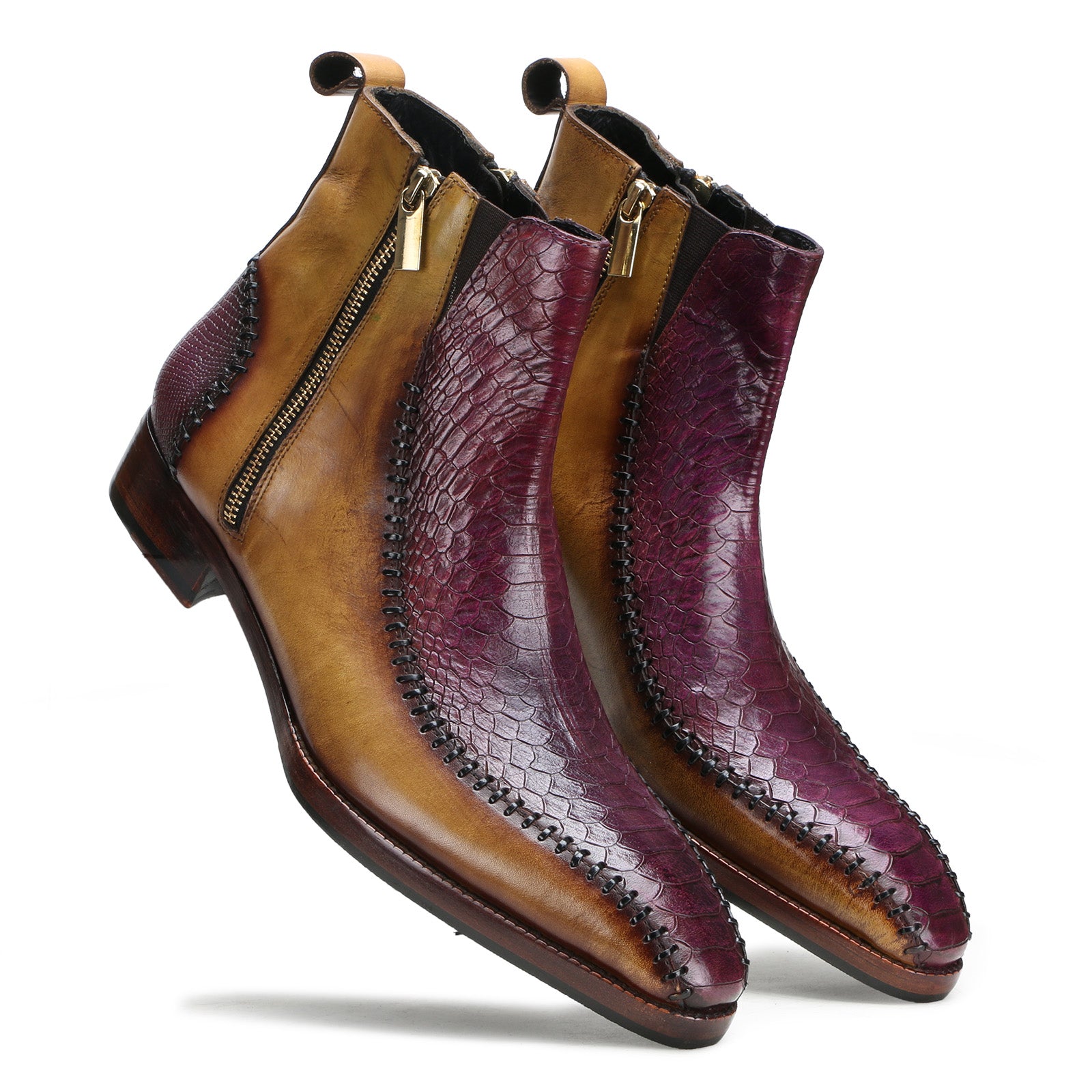 Nomad Zipper Boots in Multicolor