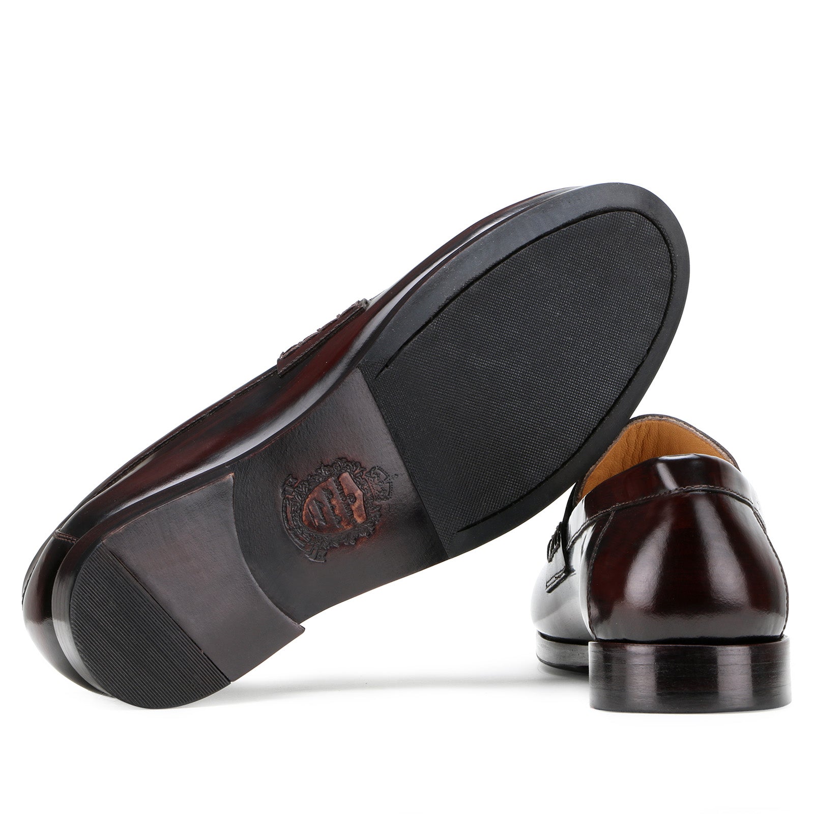 Zynk Penny Loafers in Brushoff Wine