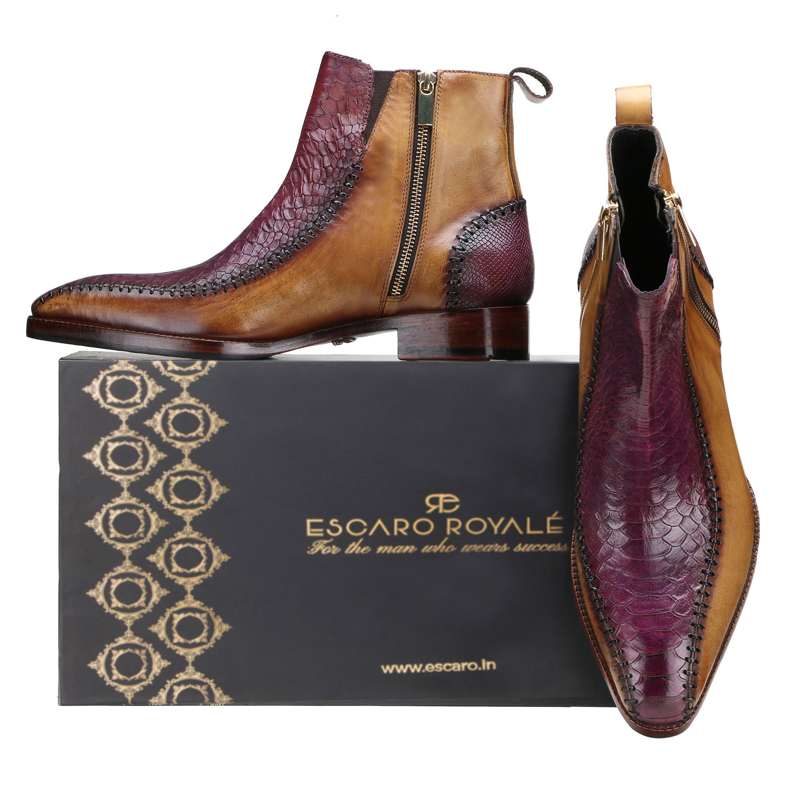 Nomad Zipper Boots in Multicolor