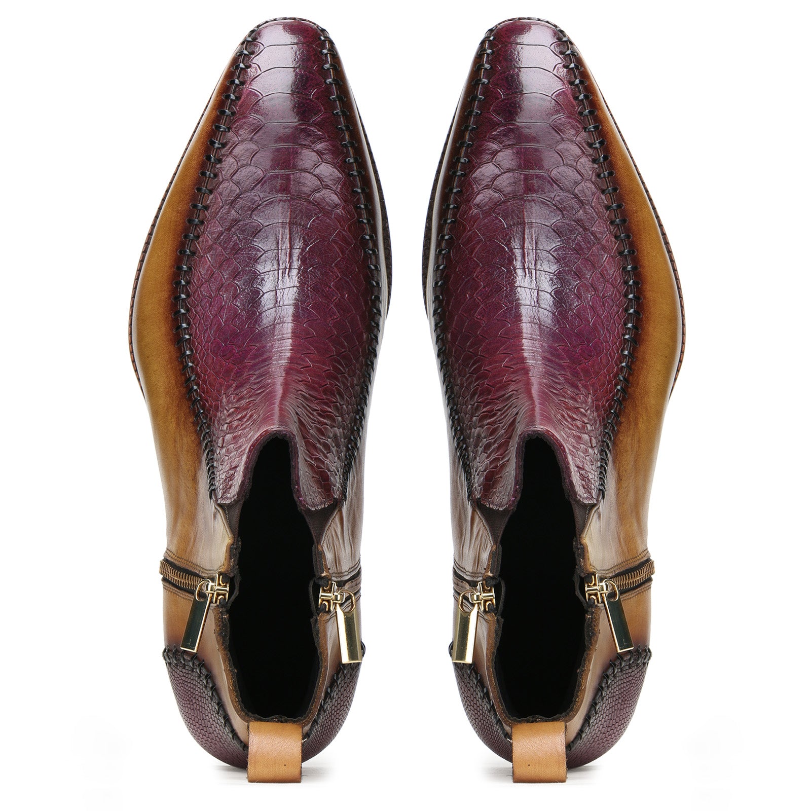 Nomad Zipper Boots in Multicolor