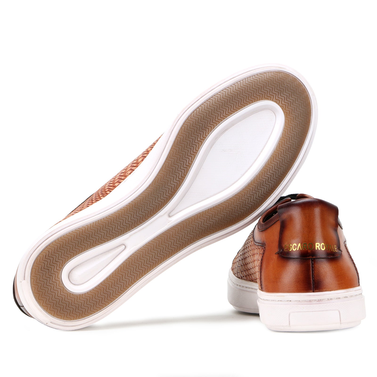 Foilio Weave Sneakers in Tan