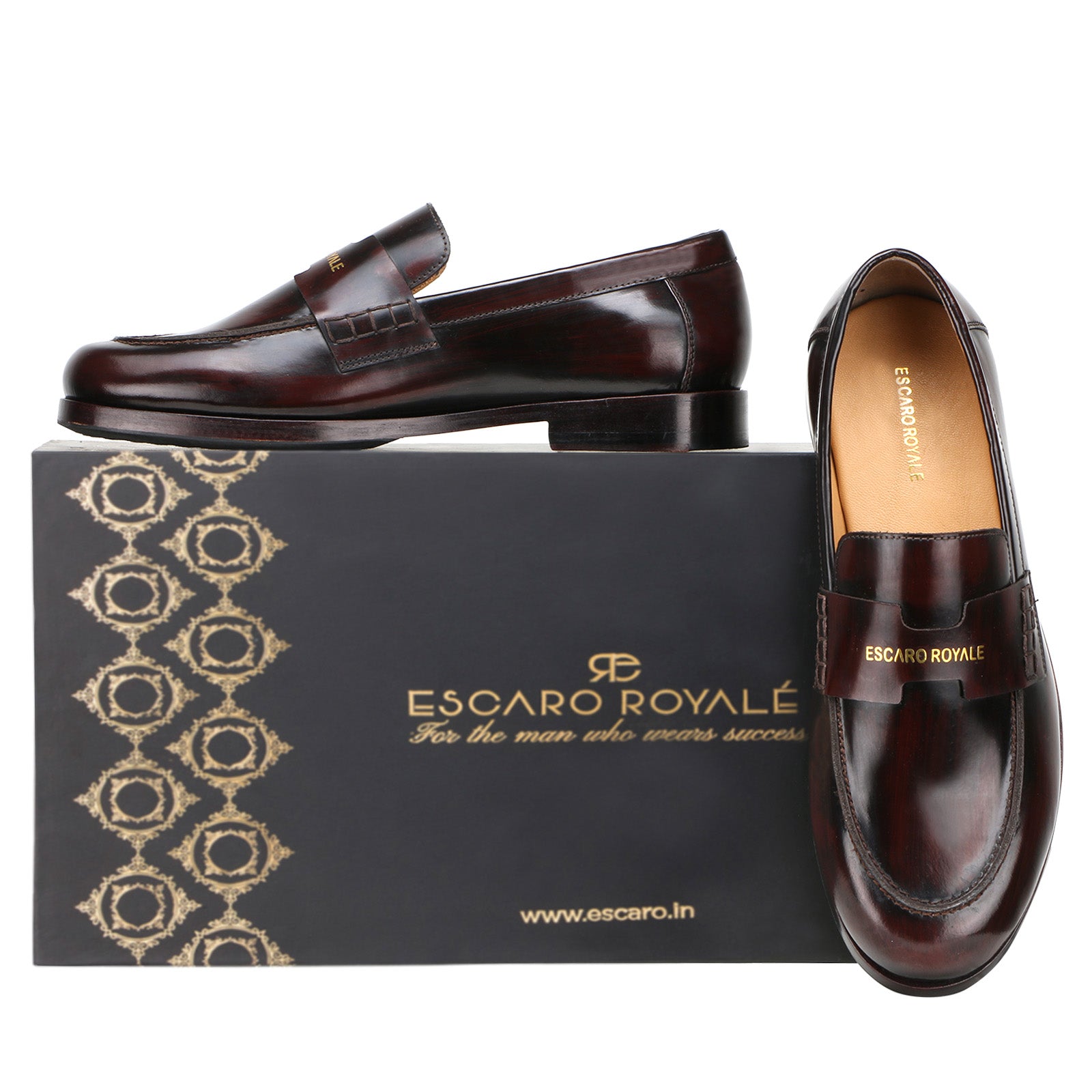 Zynk Penny Loafers in Brushoff Wine