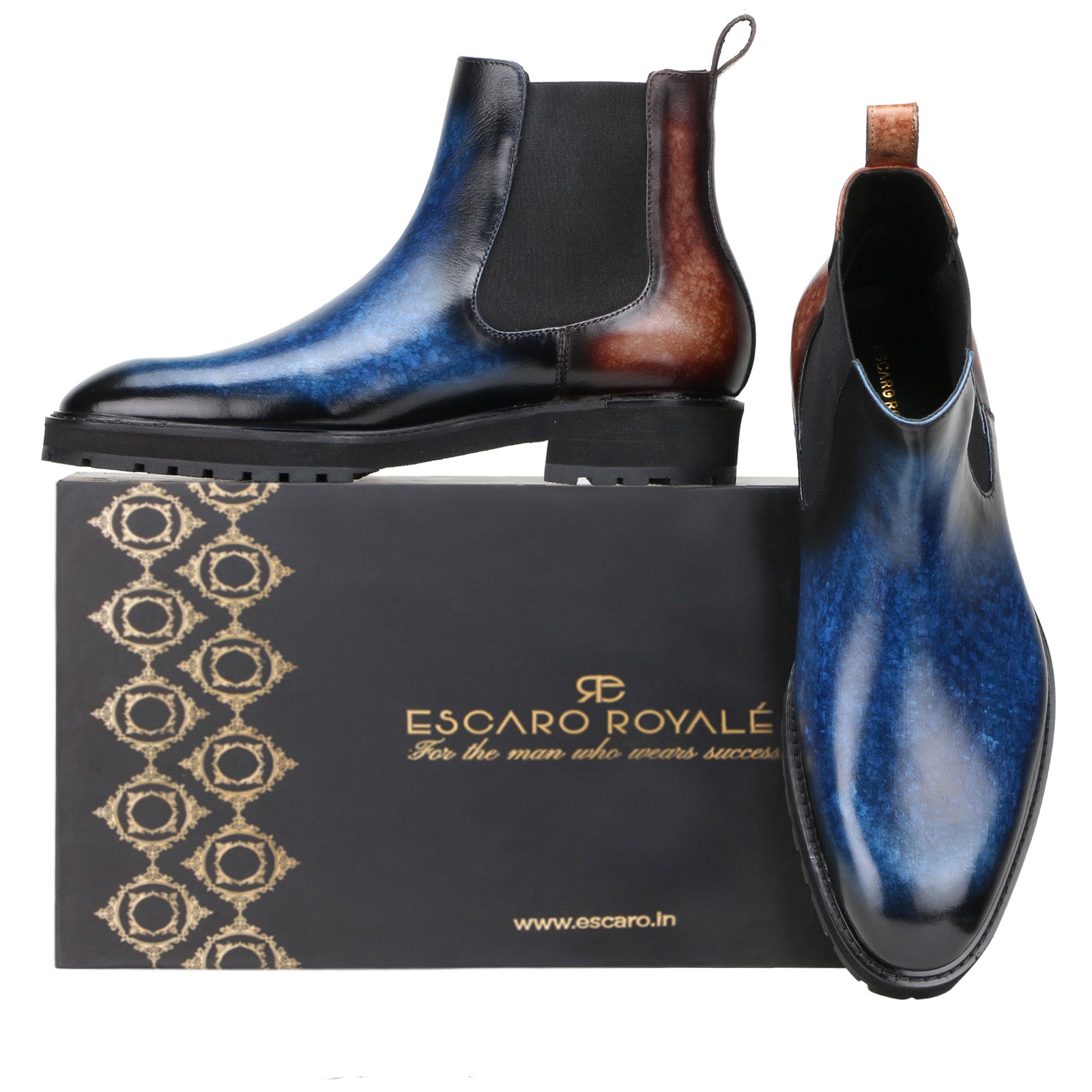 Marrone Chelsea Boots In Blue