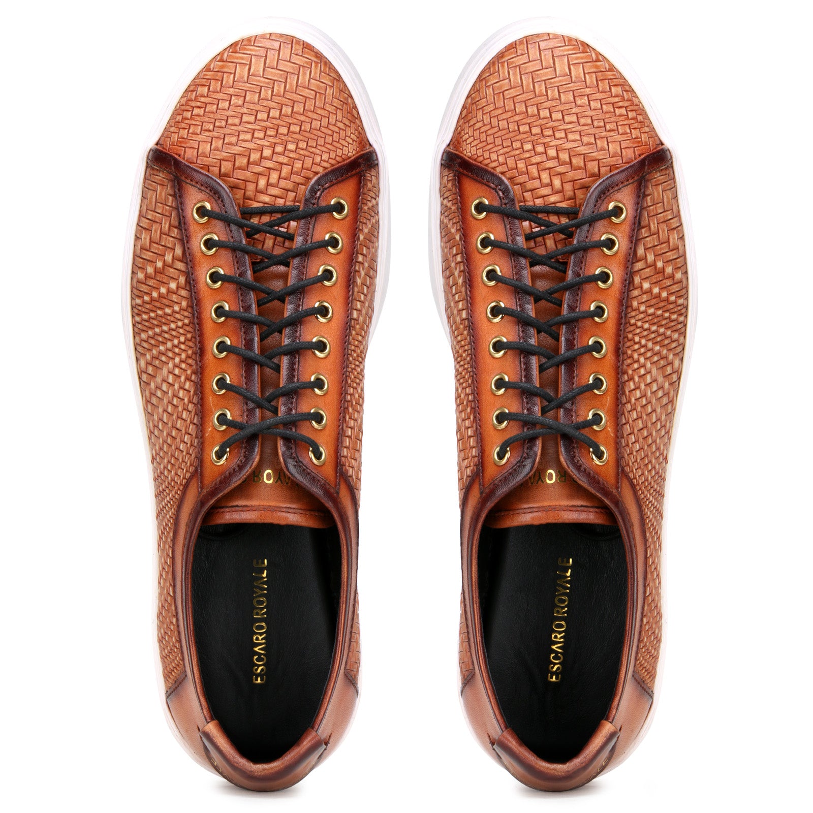 Foilio Weave Sneakers in Tan