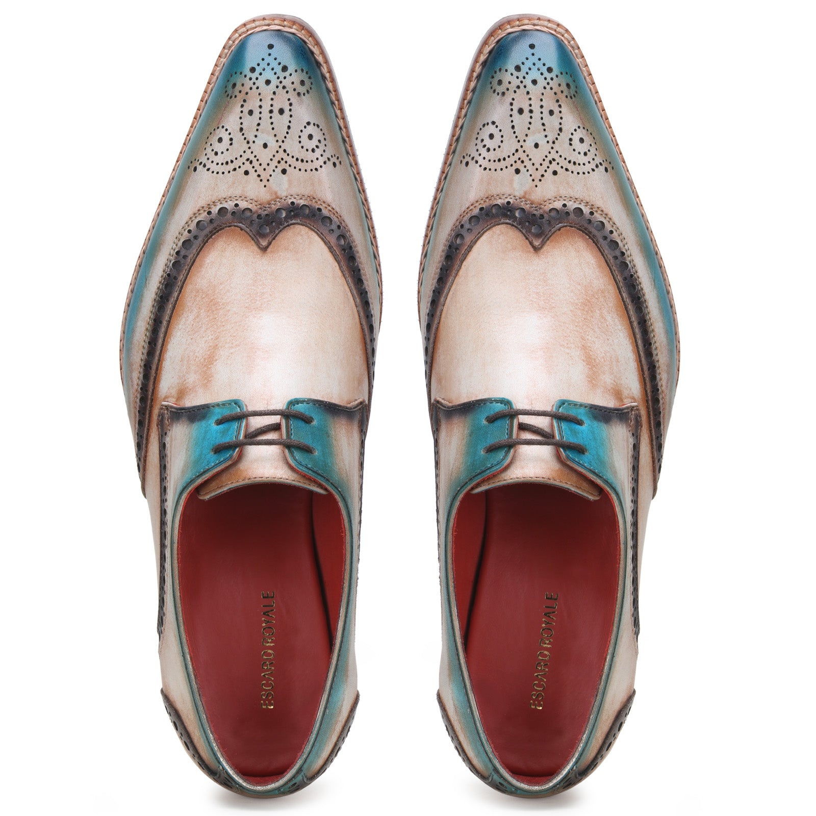 Gilardo Jute-edged Derby Shoes in Gray