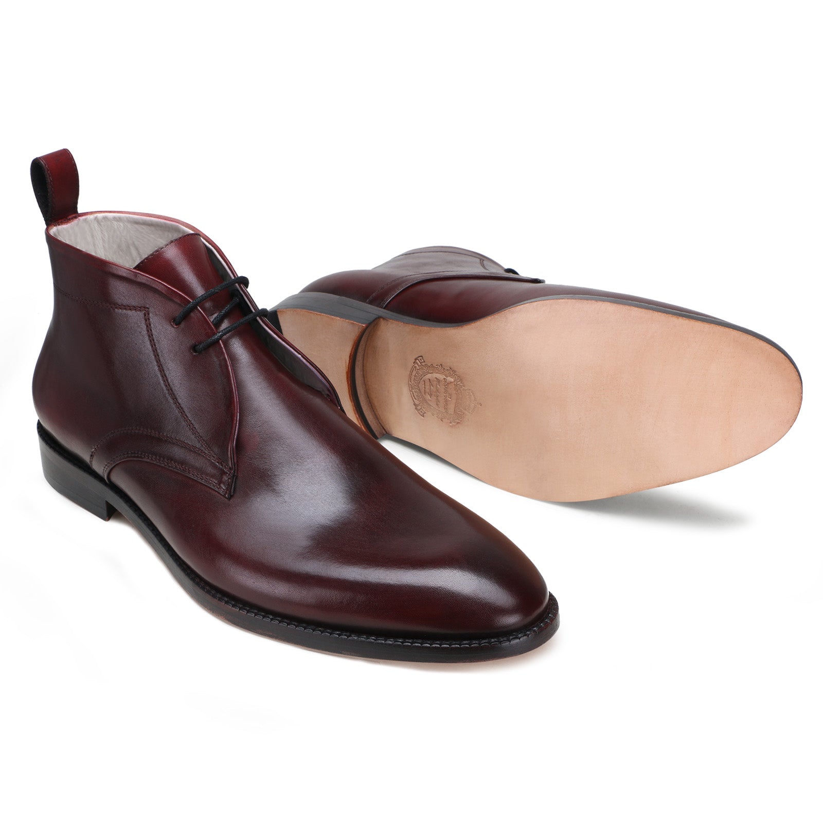 Munich Chukka Boots In Cognac