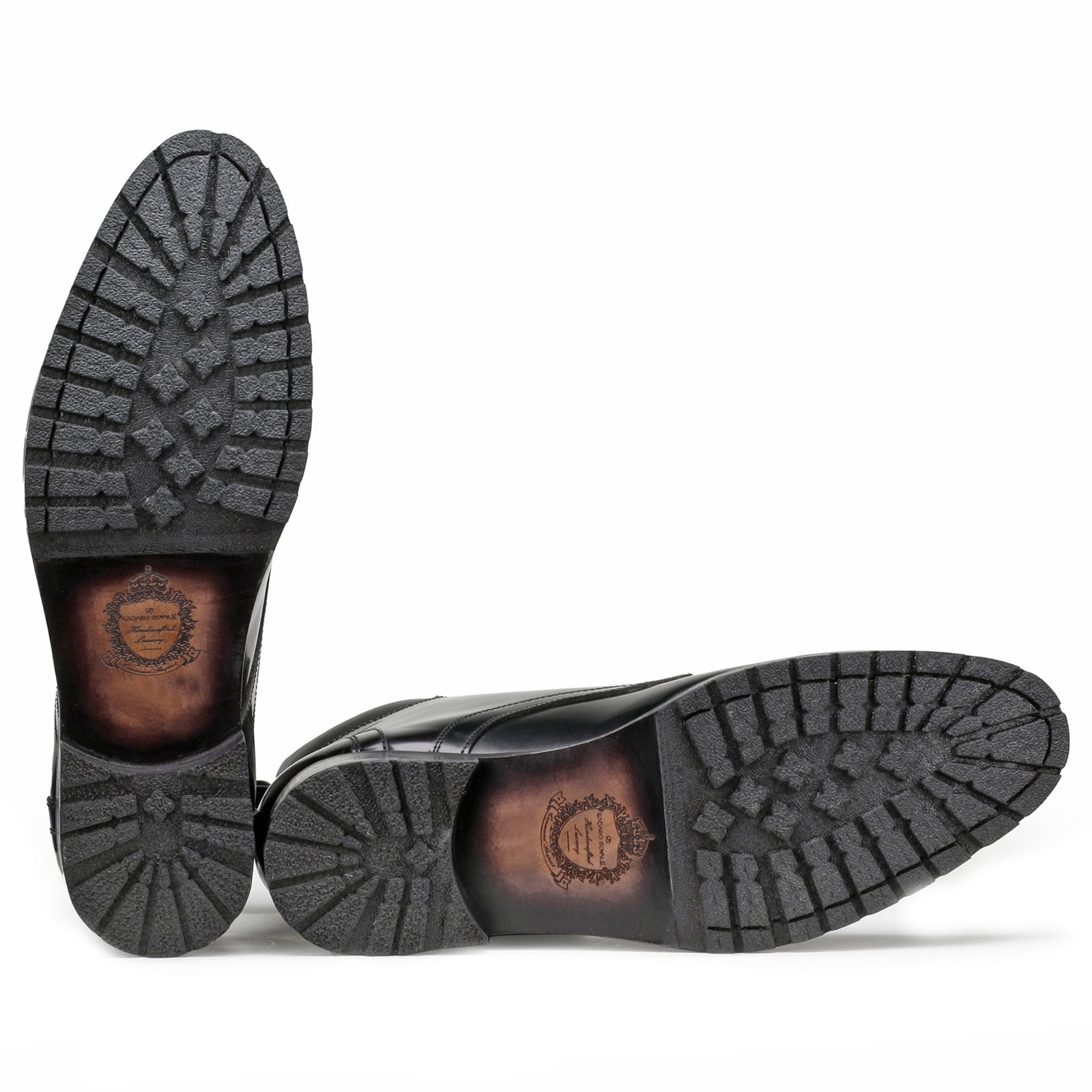 Filippo Zipper Boots Black Leather