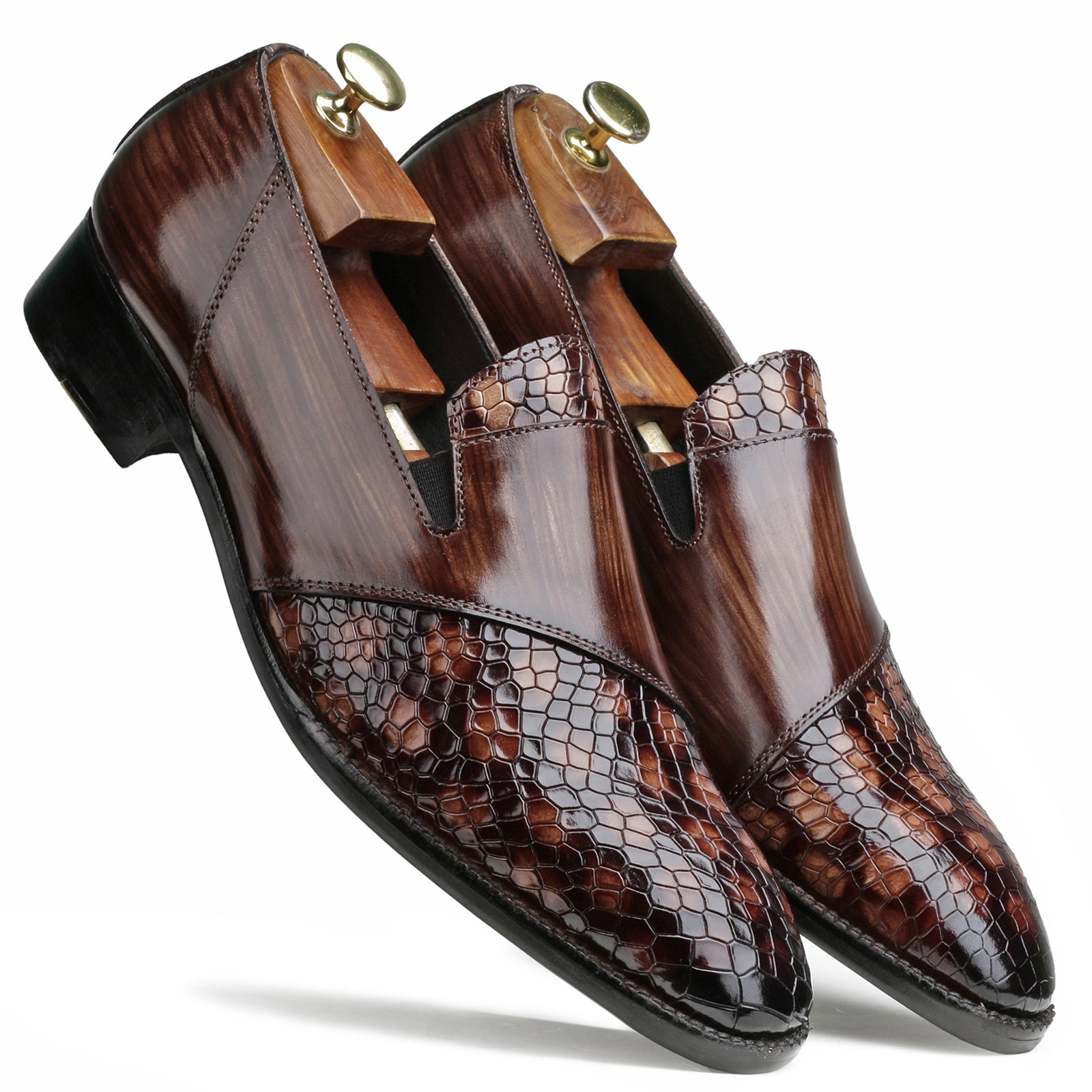 Romigi Textured Loafers