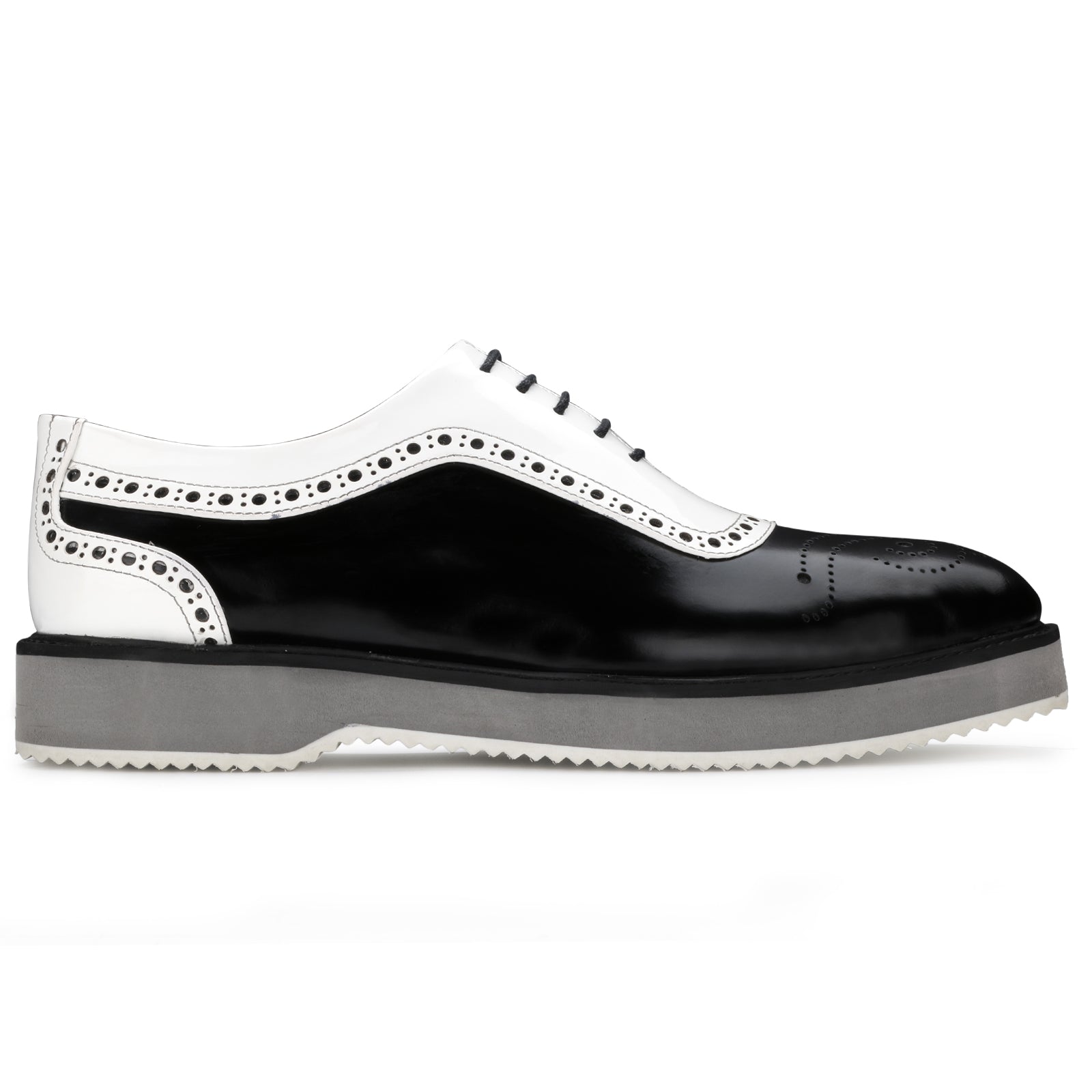 The Cortes Designer Oxford in Black White