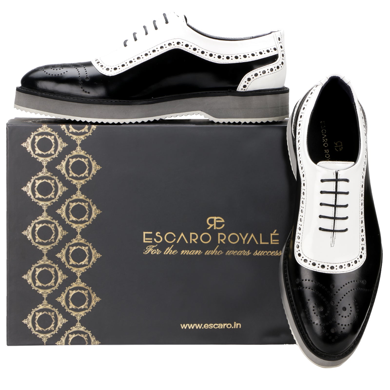 The Cortes Designer Oxford in Black White