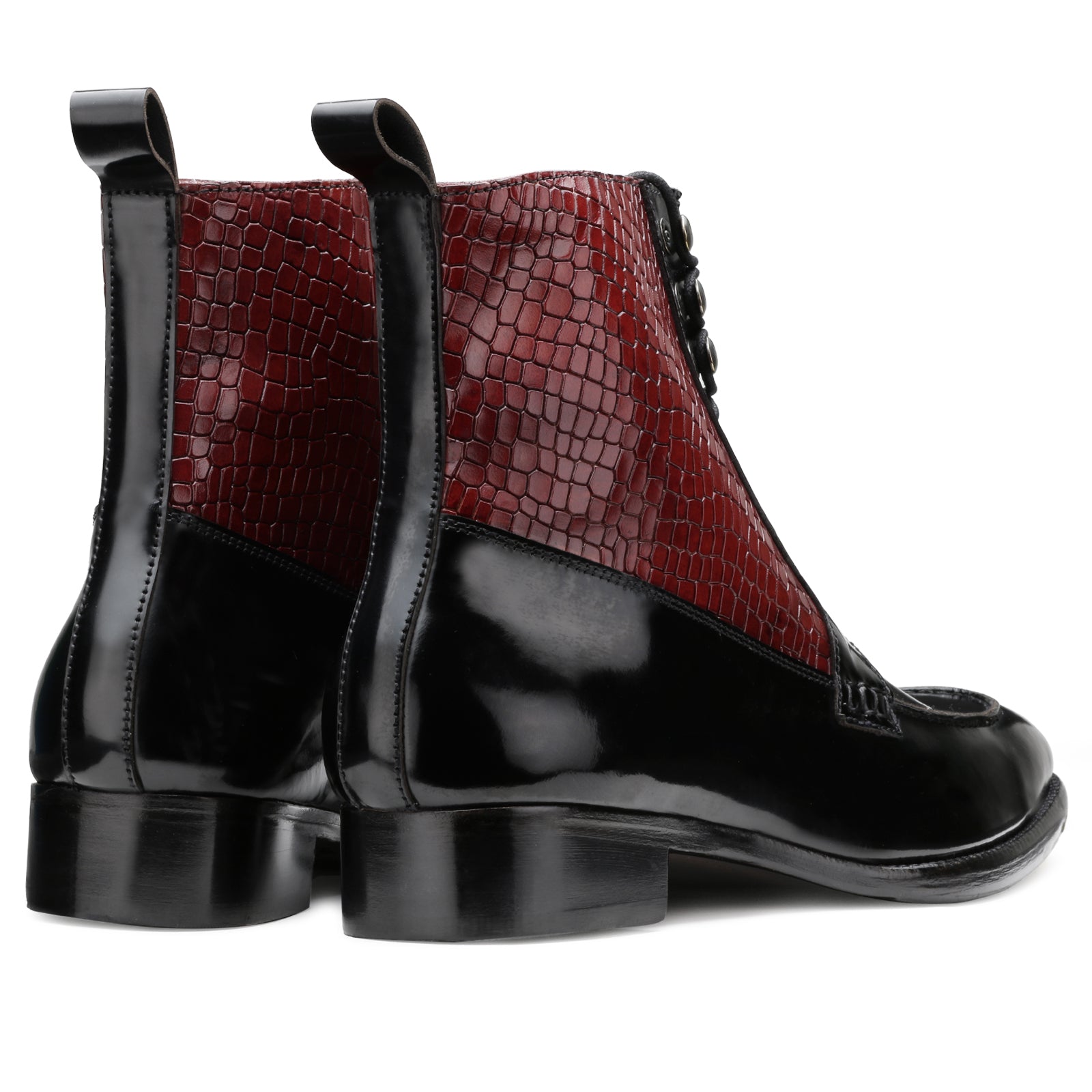 Bailey Lace-Up Boots Black