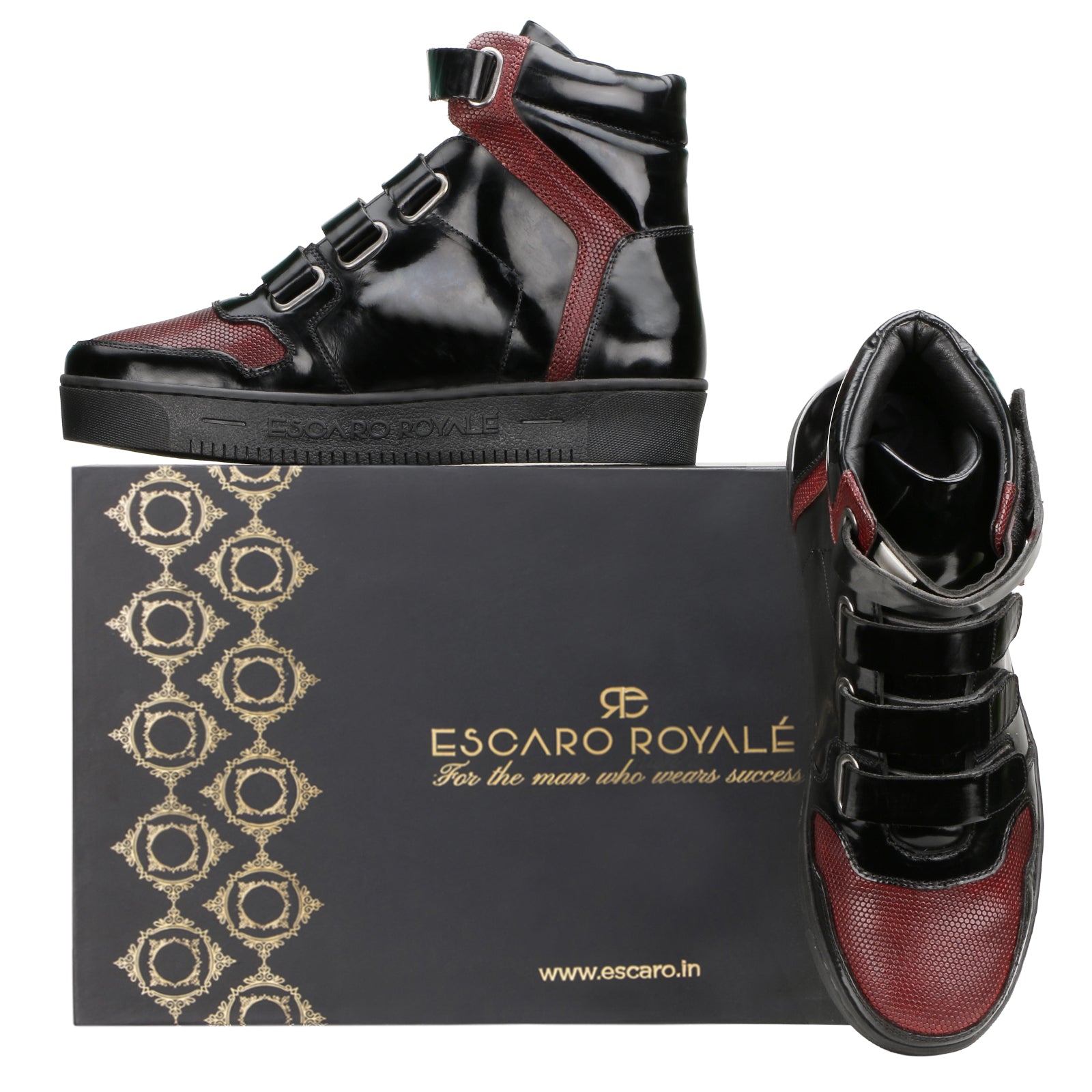 Triumph Black High-Top Sneakers