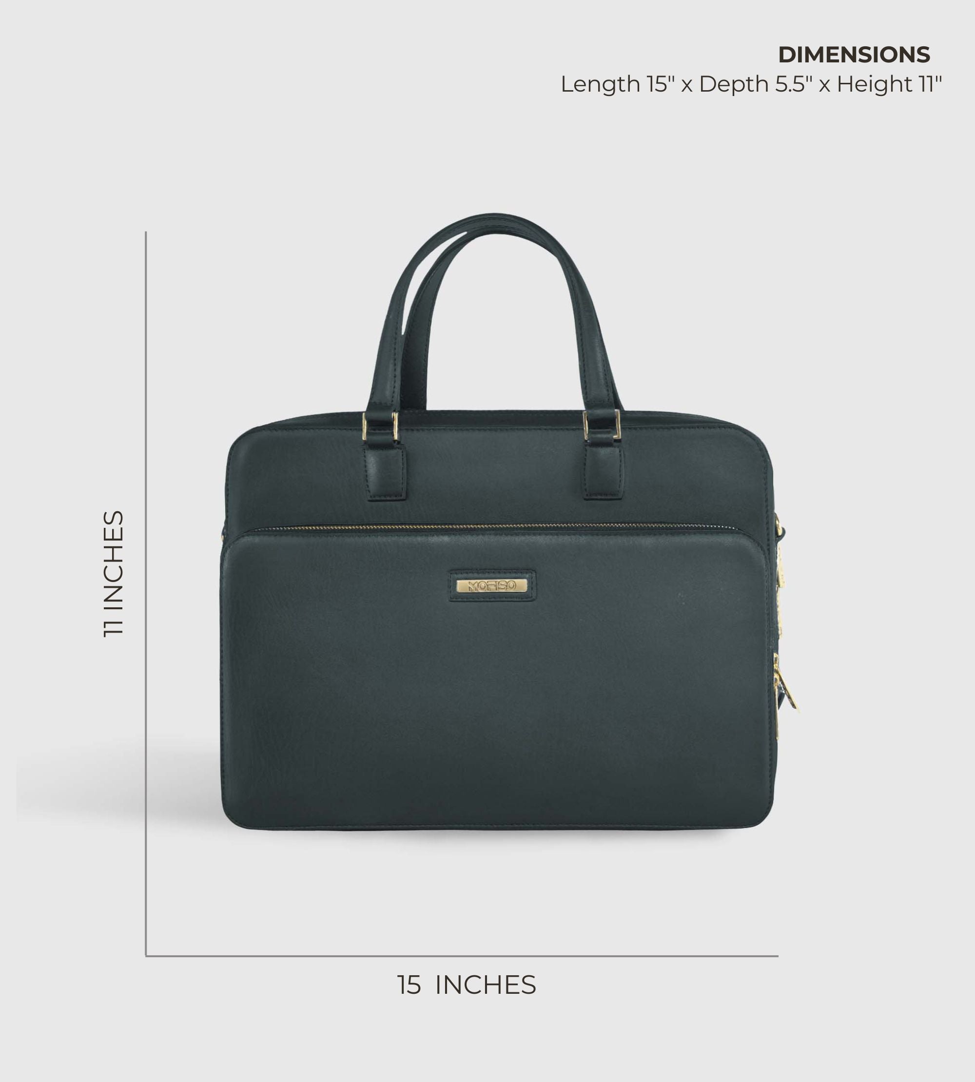 Élégante Green 14" Laptop Bag