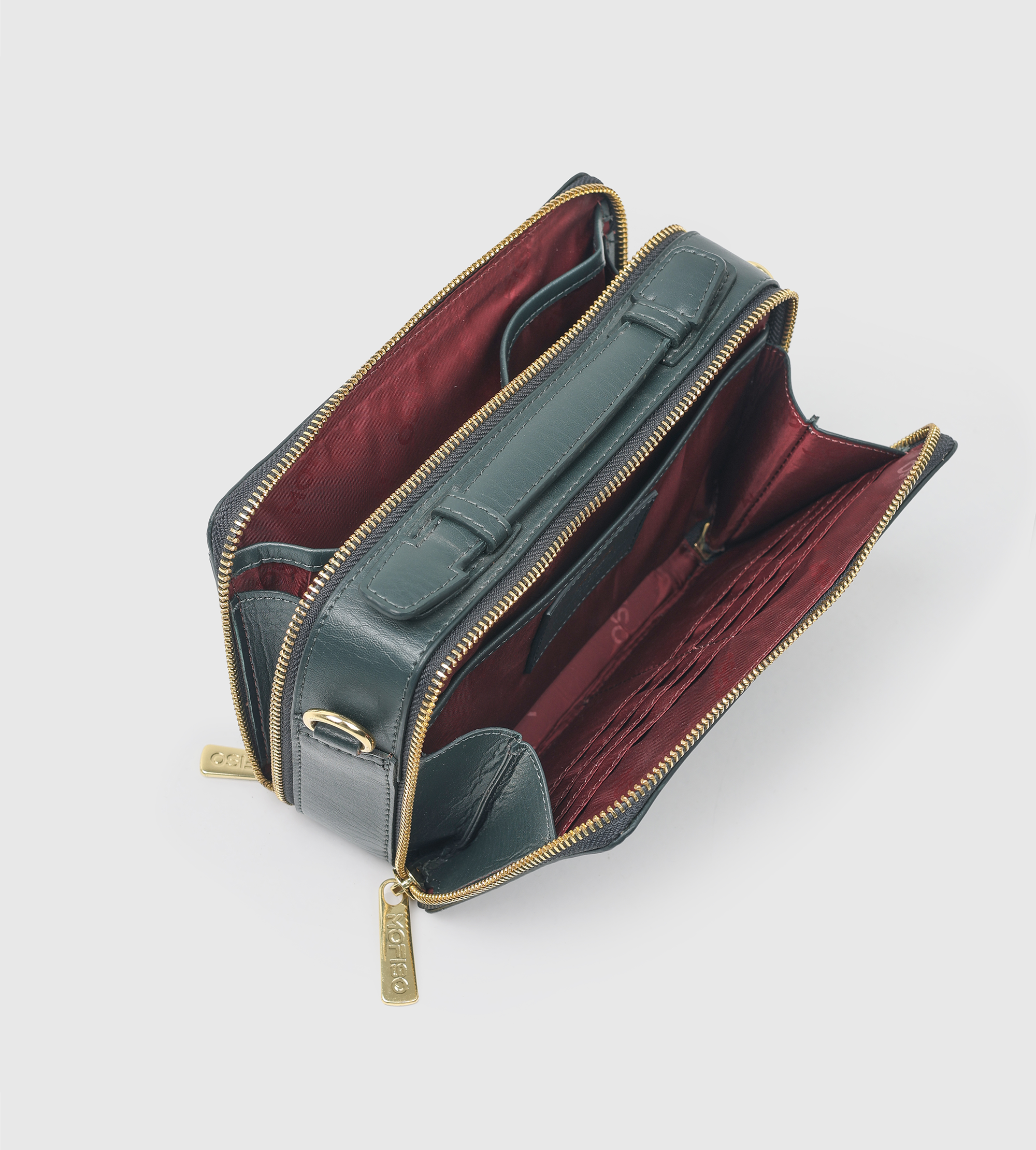 Élégante Green Crossbody Sling Bag