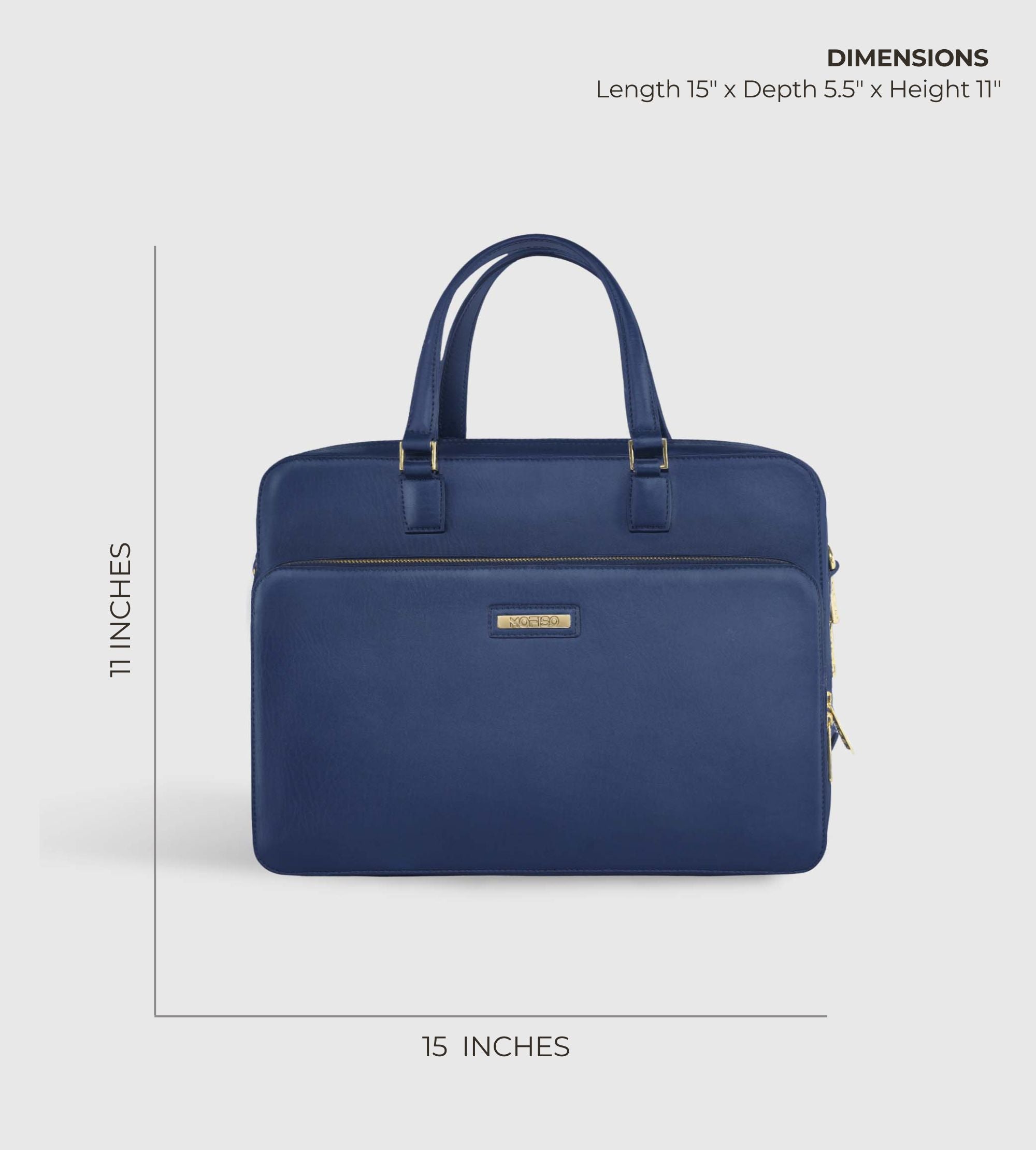 Élégante Navy Blue 14" Laptop Bag