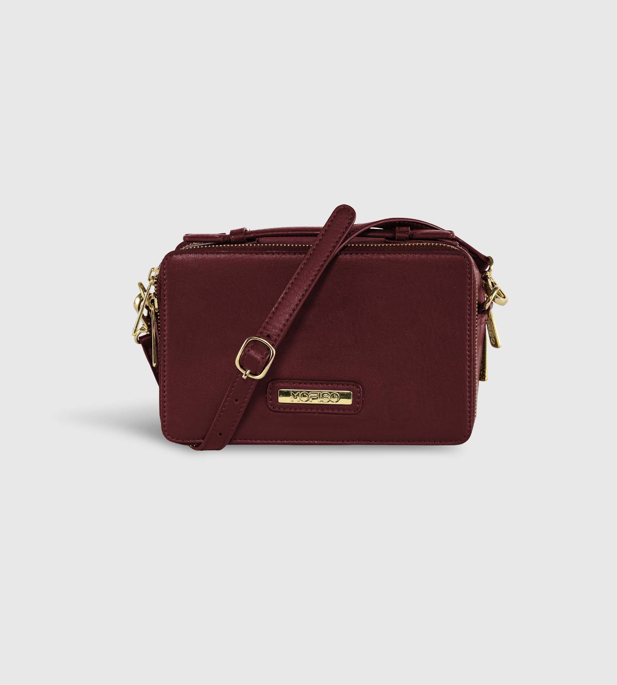 Élégante Ox Red Crossbody Sling Bag
