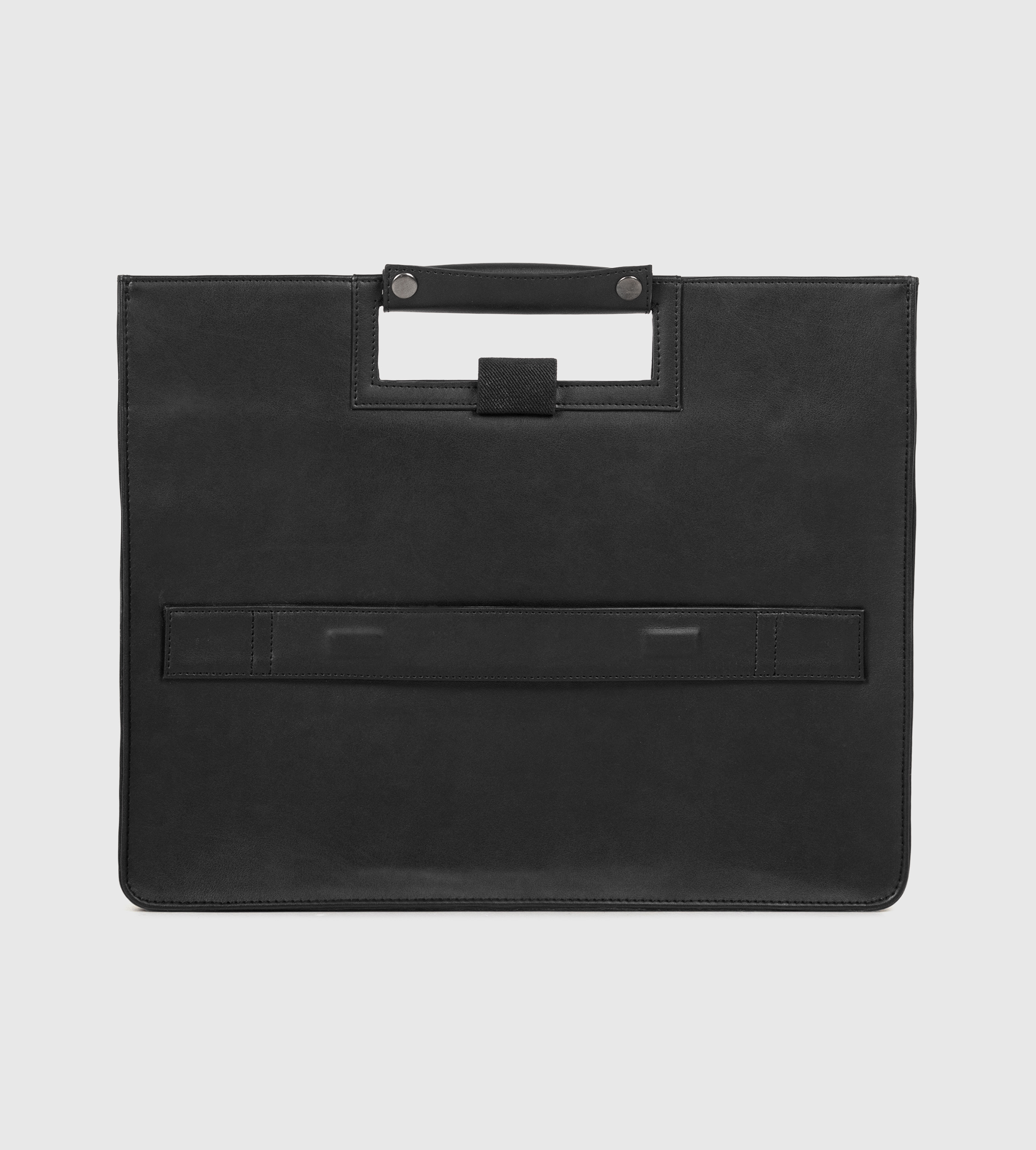 Noir Laptop Bag with Detachable Laptop Sleeve- Black