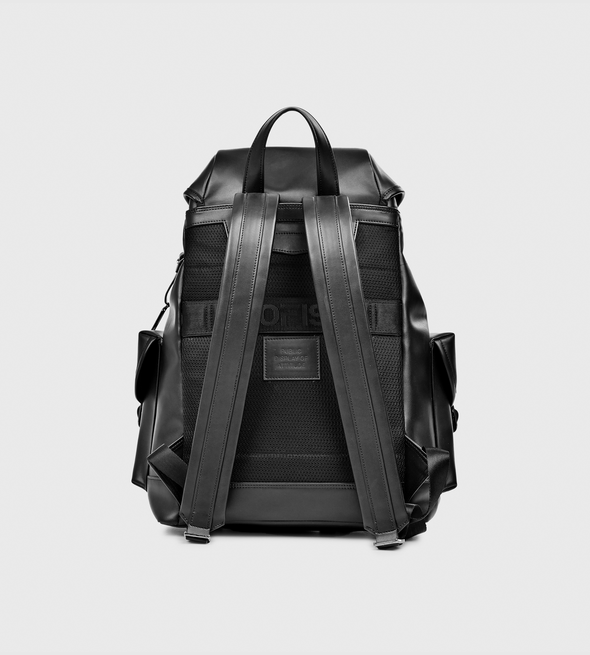 Noir Magnetic Lock Laptop Backpack- Black