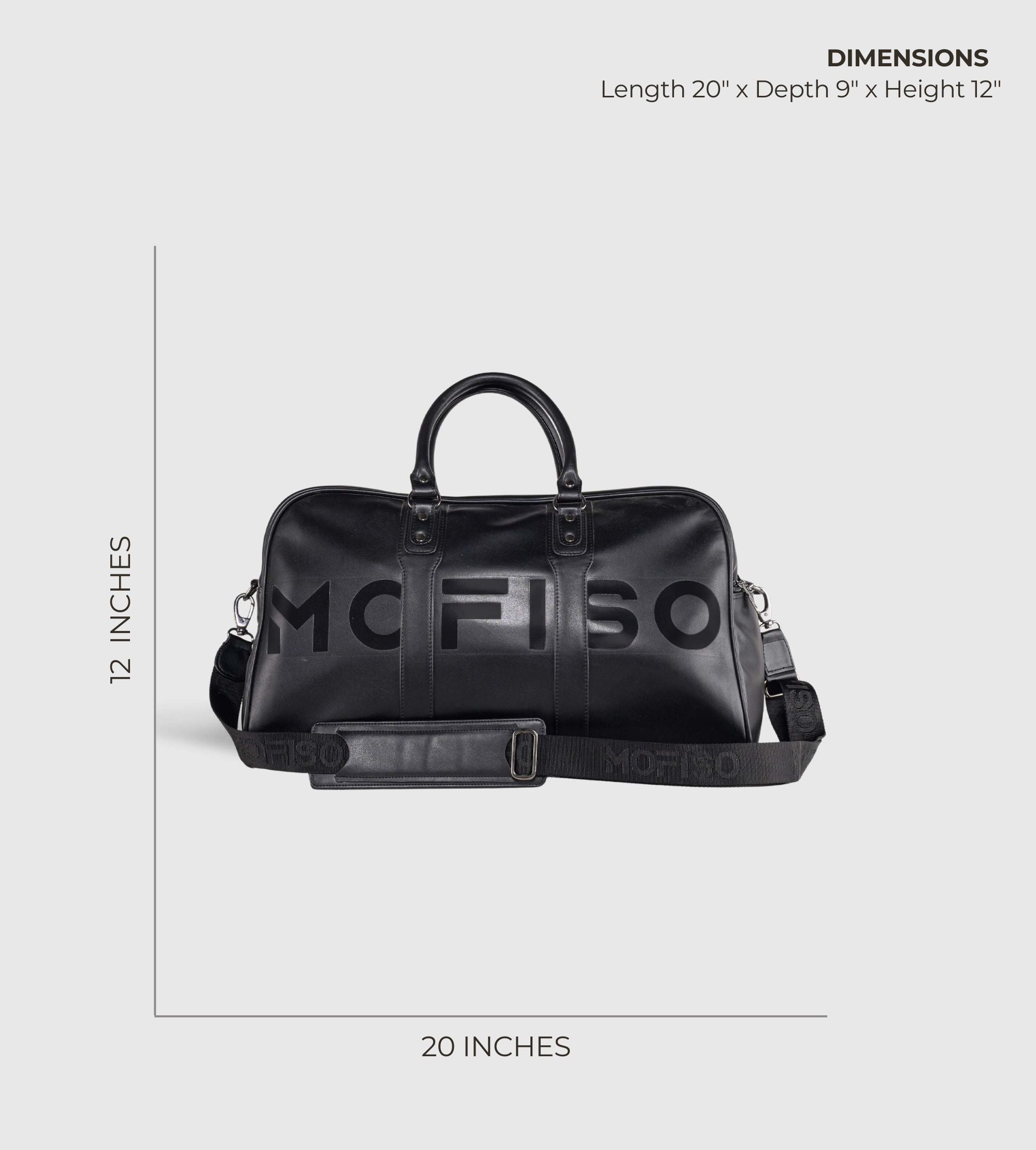 Noir Travel Duffle- Black