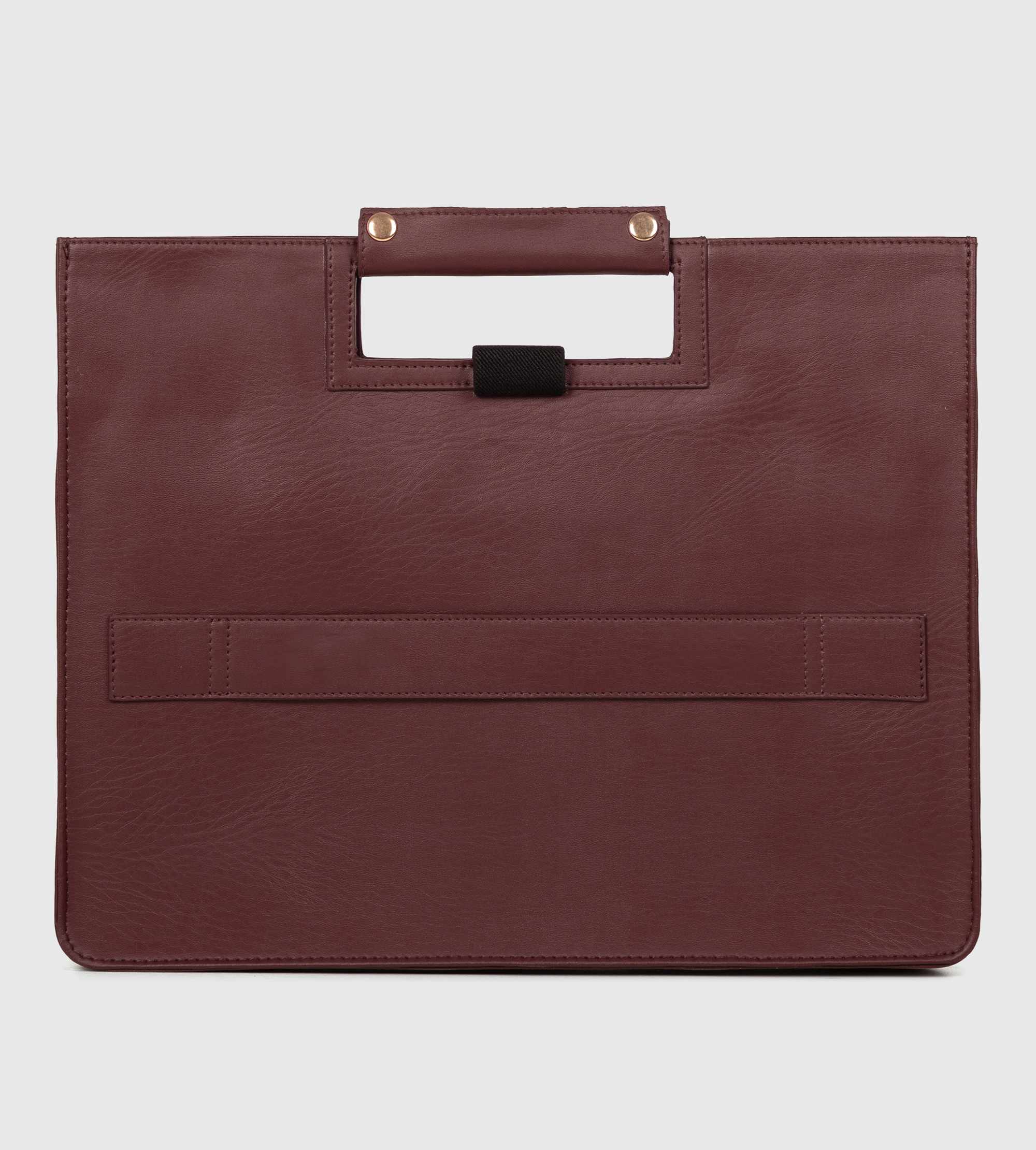Noir Laptop Bag with Detachable Laptop Sleeve- Ox Red