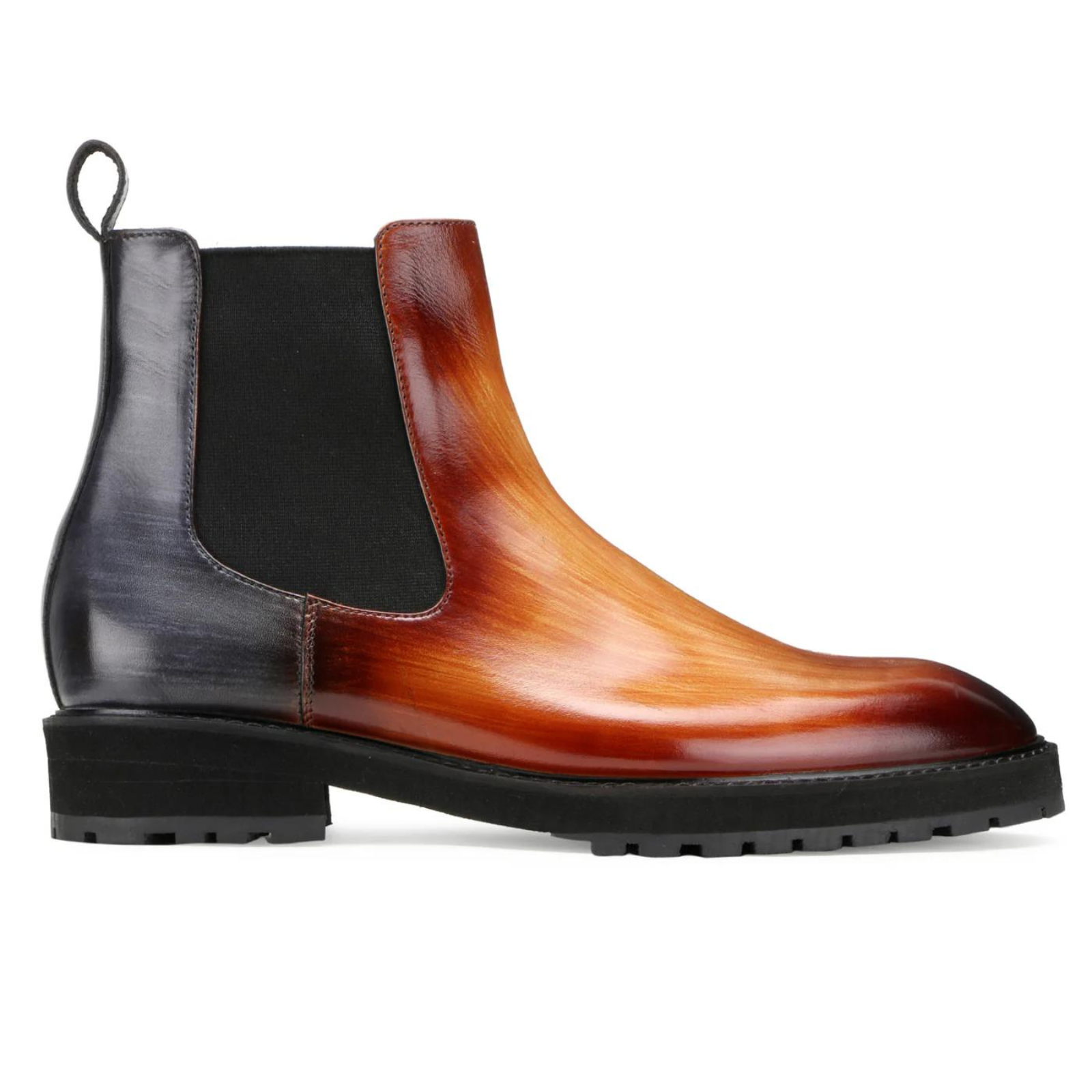 Marrone Chelsea Boots In Tan-Blue