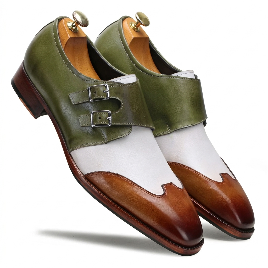 Modevo Double Monks in Olive