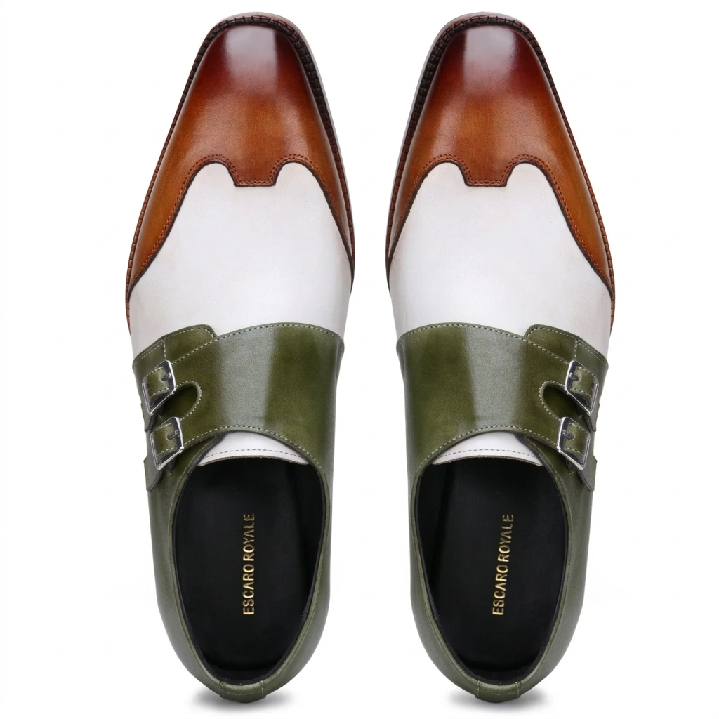 Modevo Double Monks in Olive