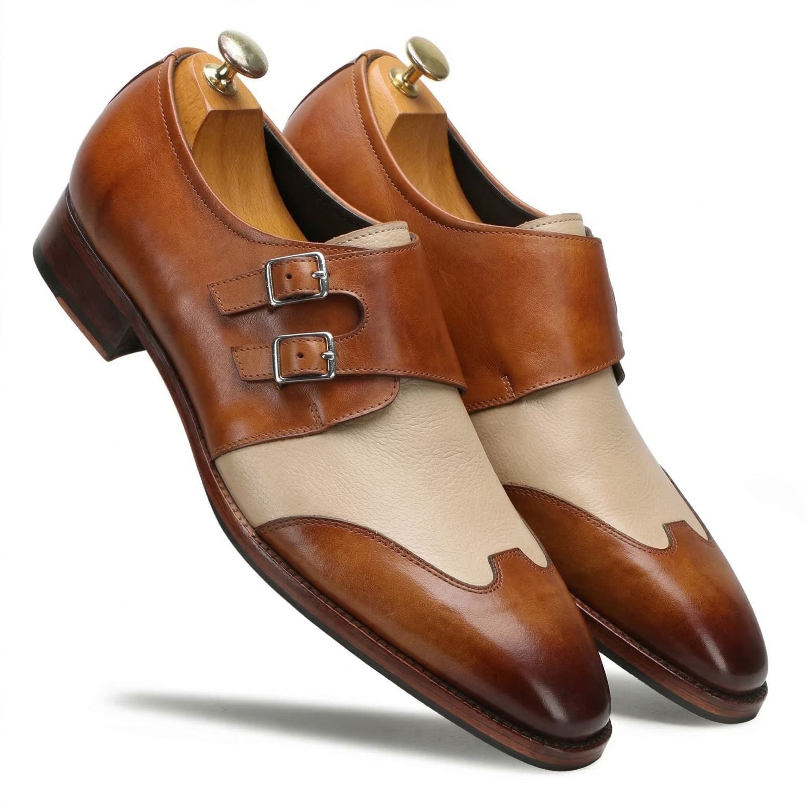 Modevo Double Monks in Tan