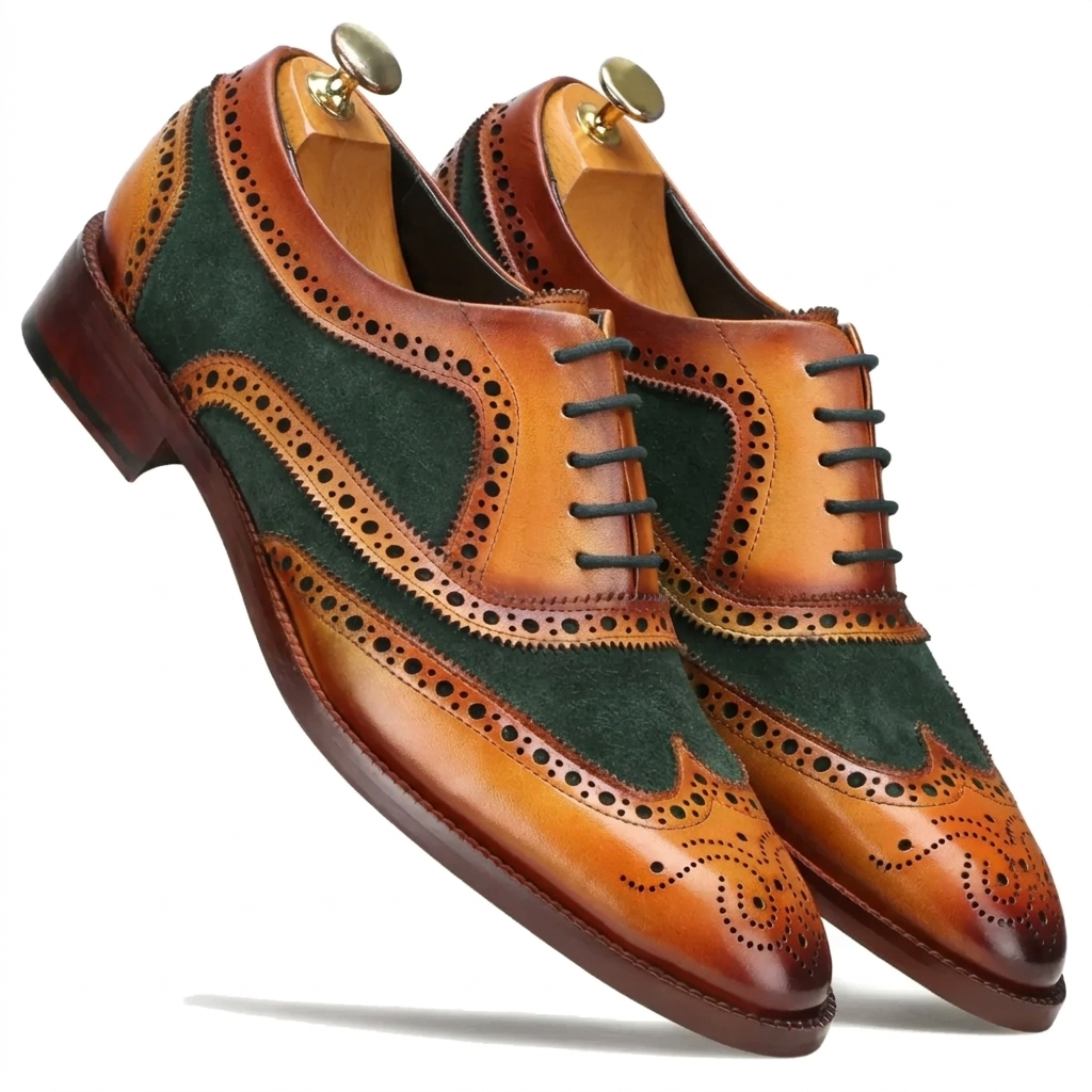 TanGreen London Brogues