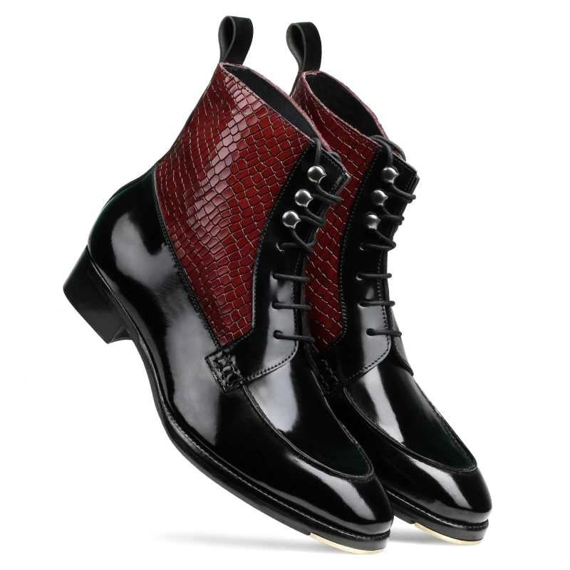 Bailey Lace-Up Boots Black