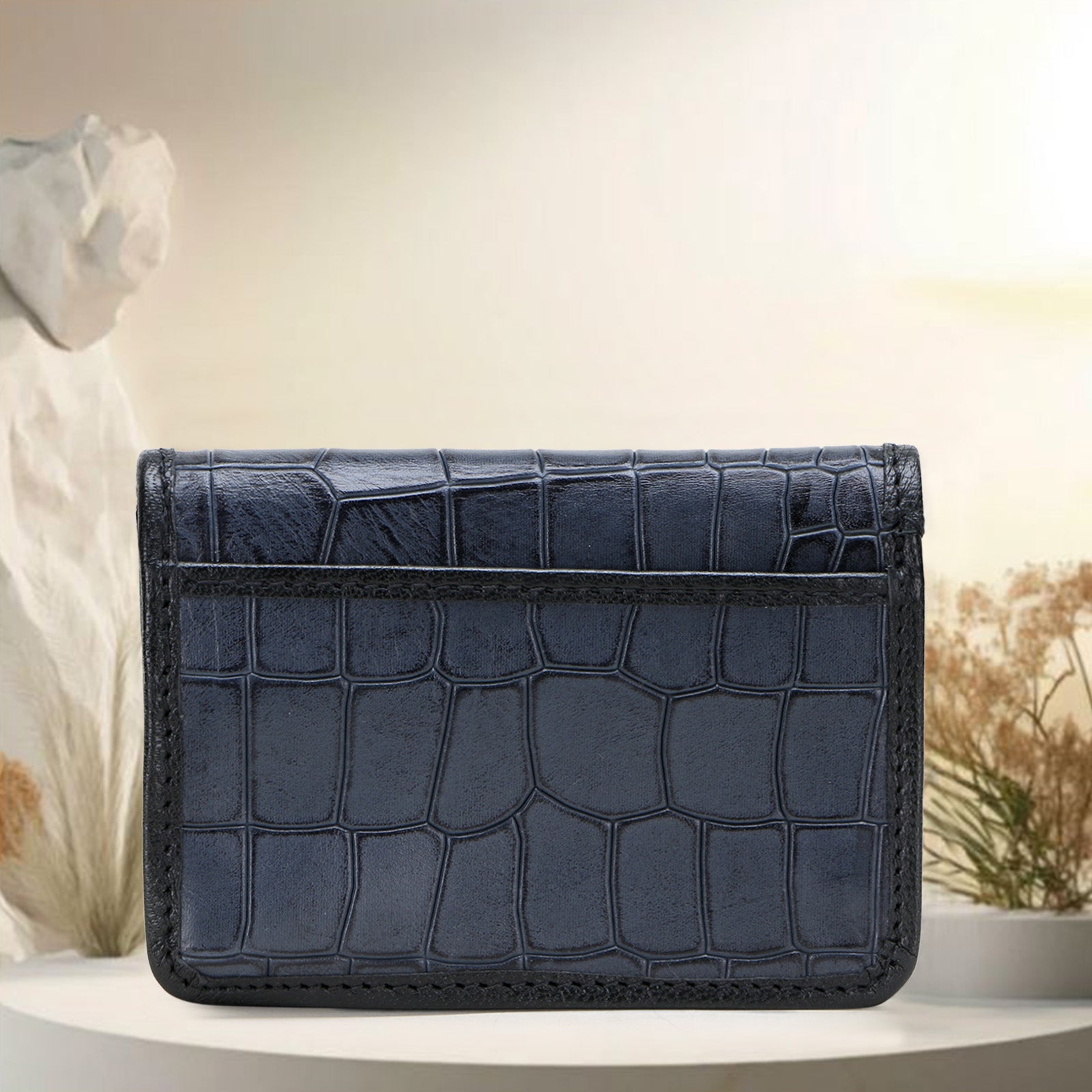 LUCAS Men's Luxury Leather Card Holder