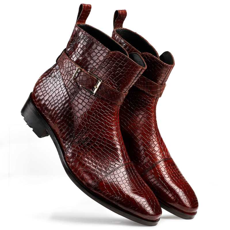 Jodhpur Boot In Patina Scales Wine