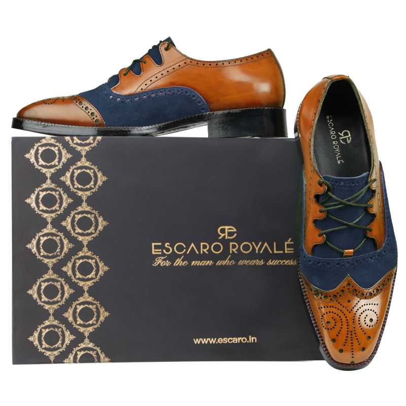 Bart Criss Cross Oxford Tan Blue