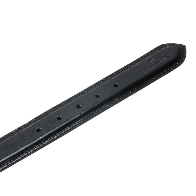 Beruto Mens Luxury Leather Belt In Black