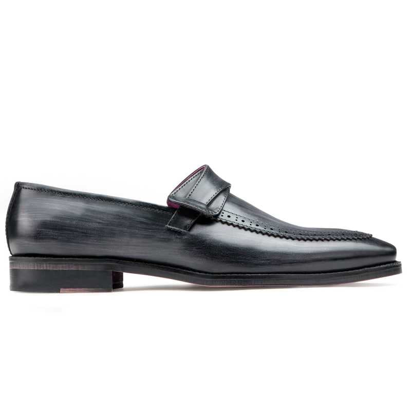 Grey Designer Penny Loafers