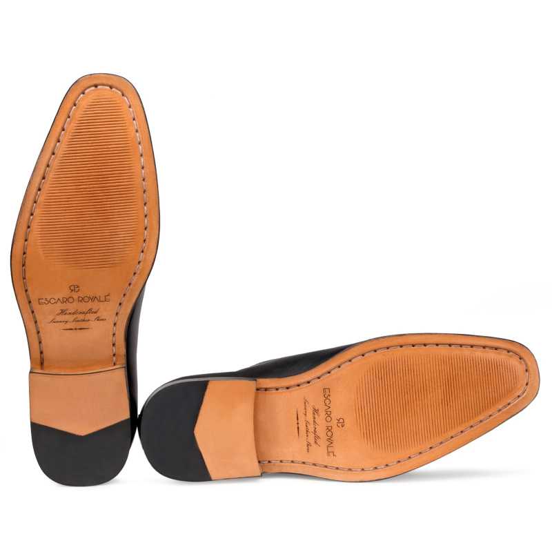 The Lincoln Monk Medallion Loafer In Black / clearance