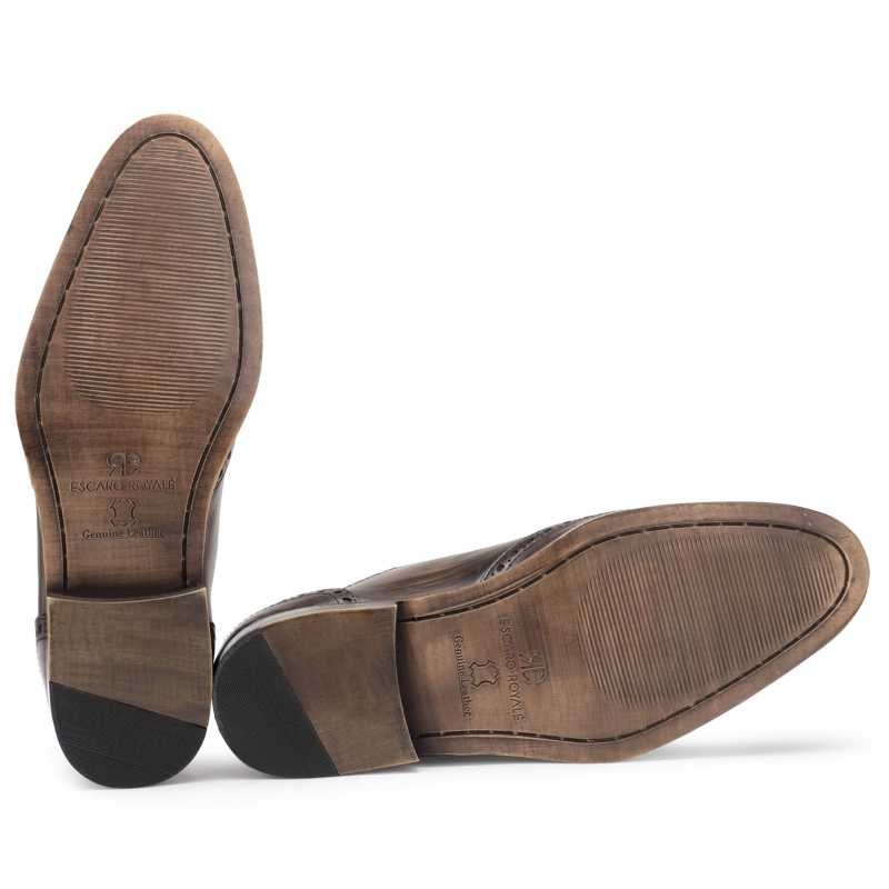 Don Vito Two-Tone Wingtip Brown Brogues