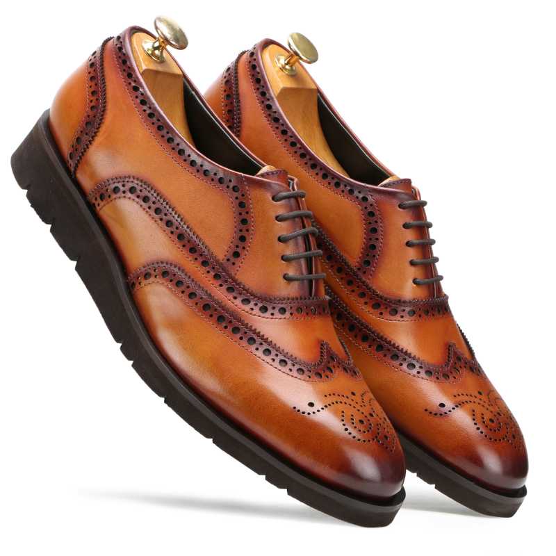 Romel Cognac Brogues / clearance